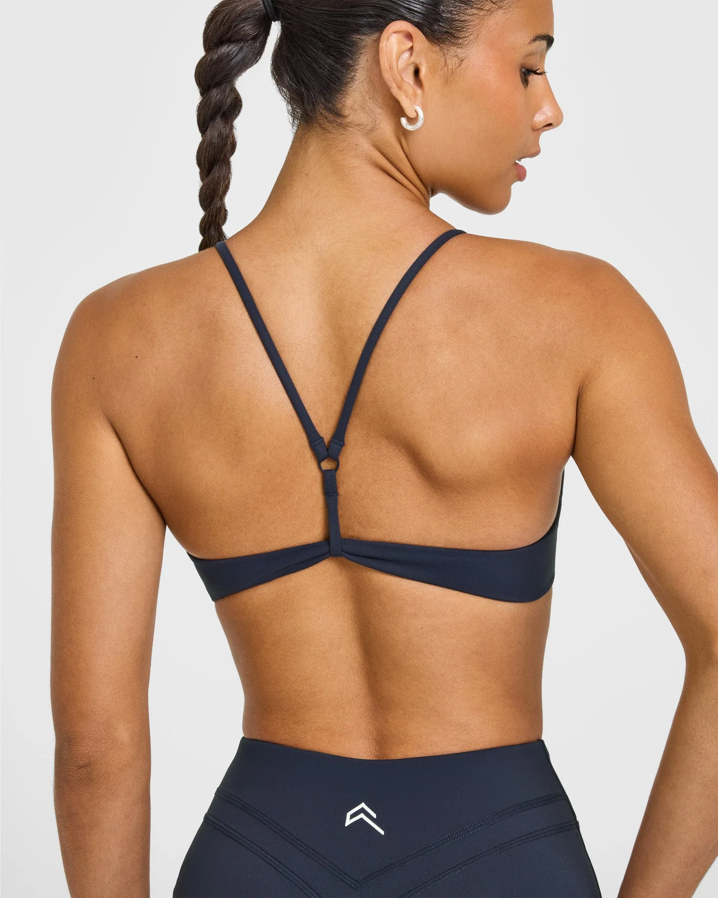 EasyLift™ Ultra Minimal Bralette with White Logo | True Blue - Image 4