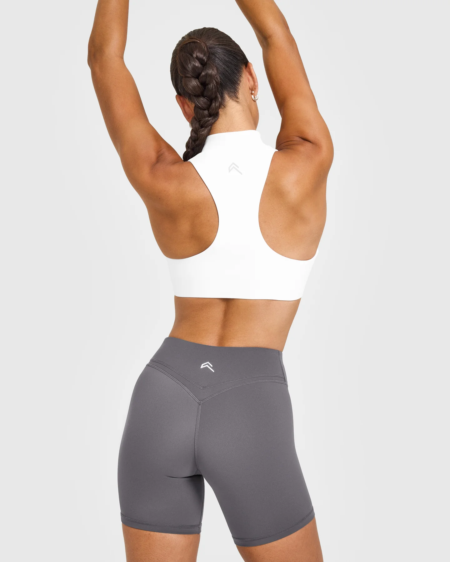 EasyLift™ Zip High Neck Sports Bra | White - Image 4