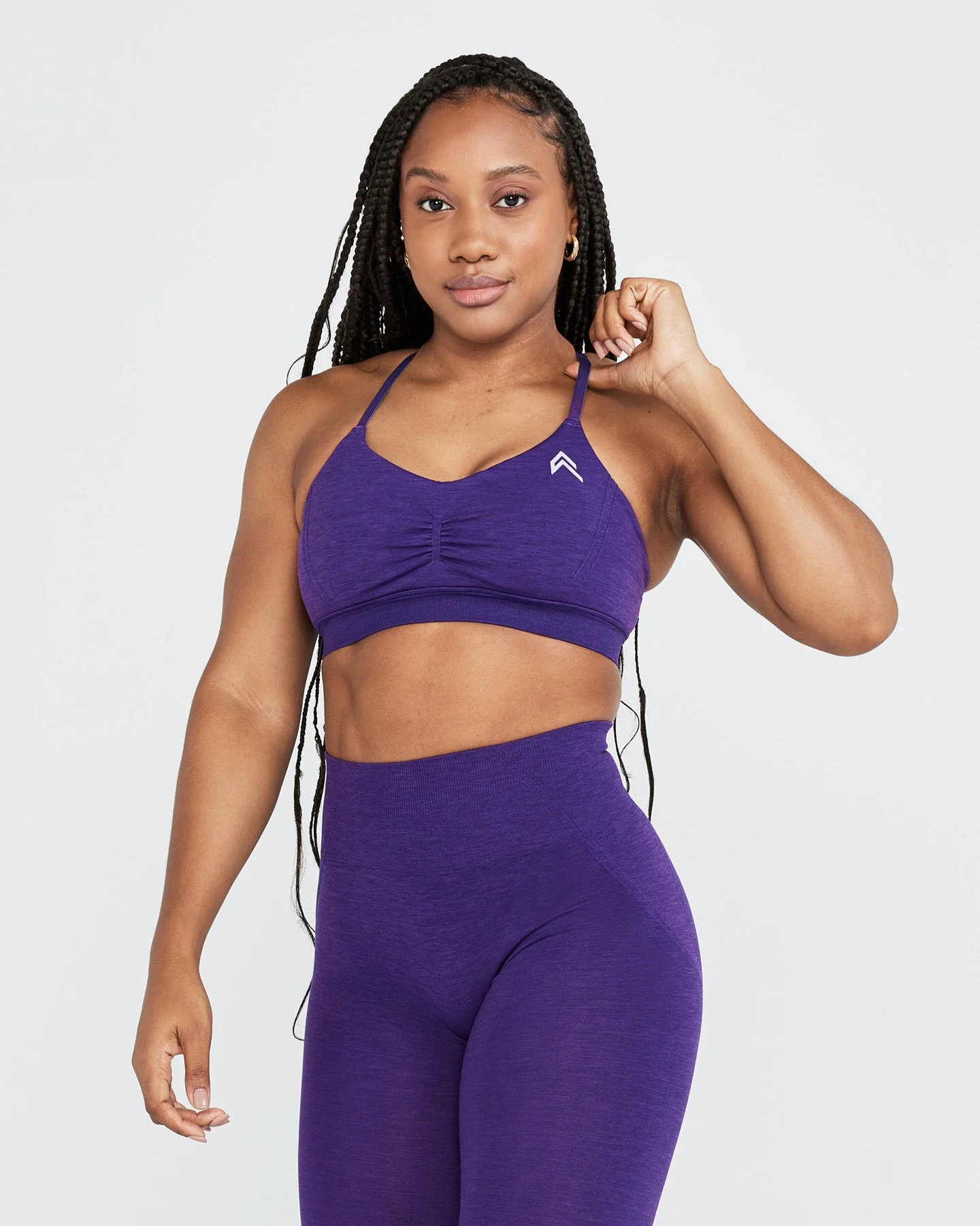 EffortlessLift™ Micro Bralette with White Logo | Amethyst - Image 3