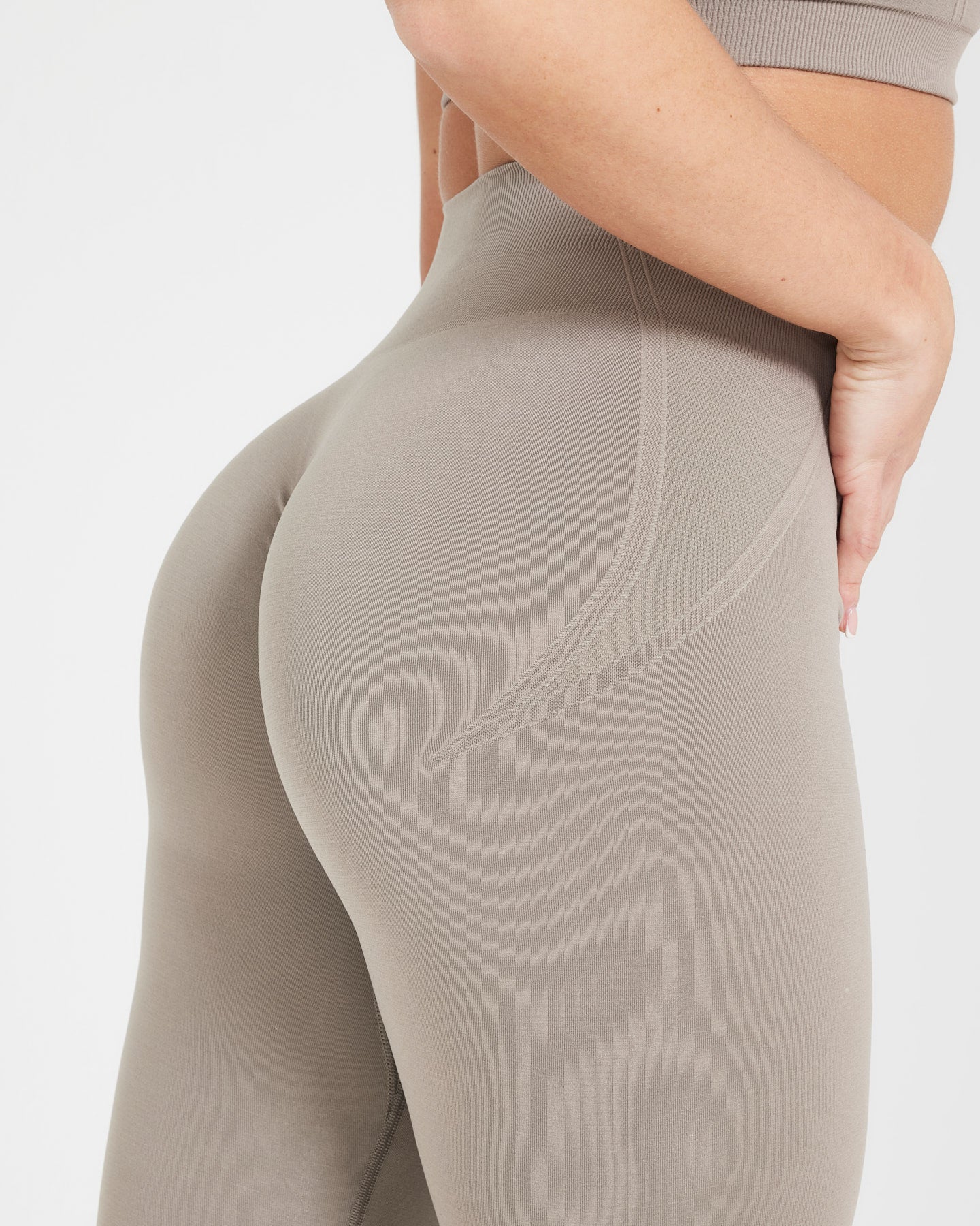 EffortlessLift™ Seamless Leggings with White Logo | Minky - Image 4