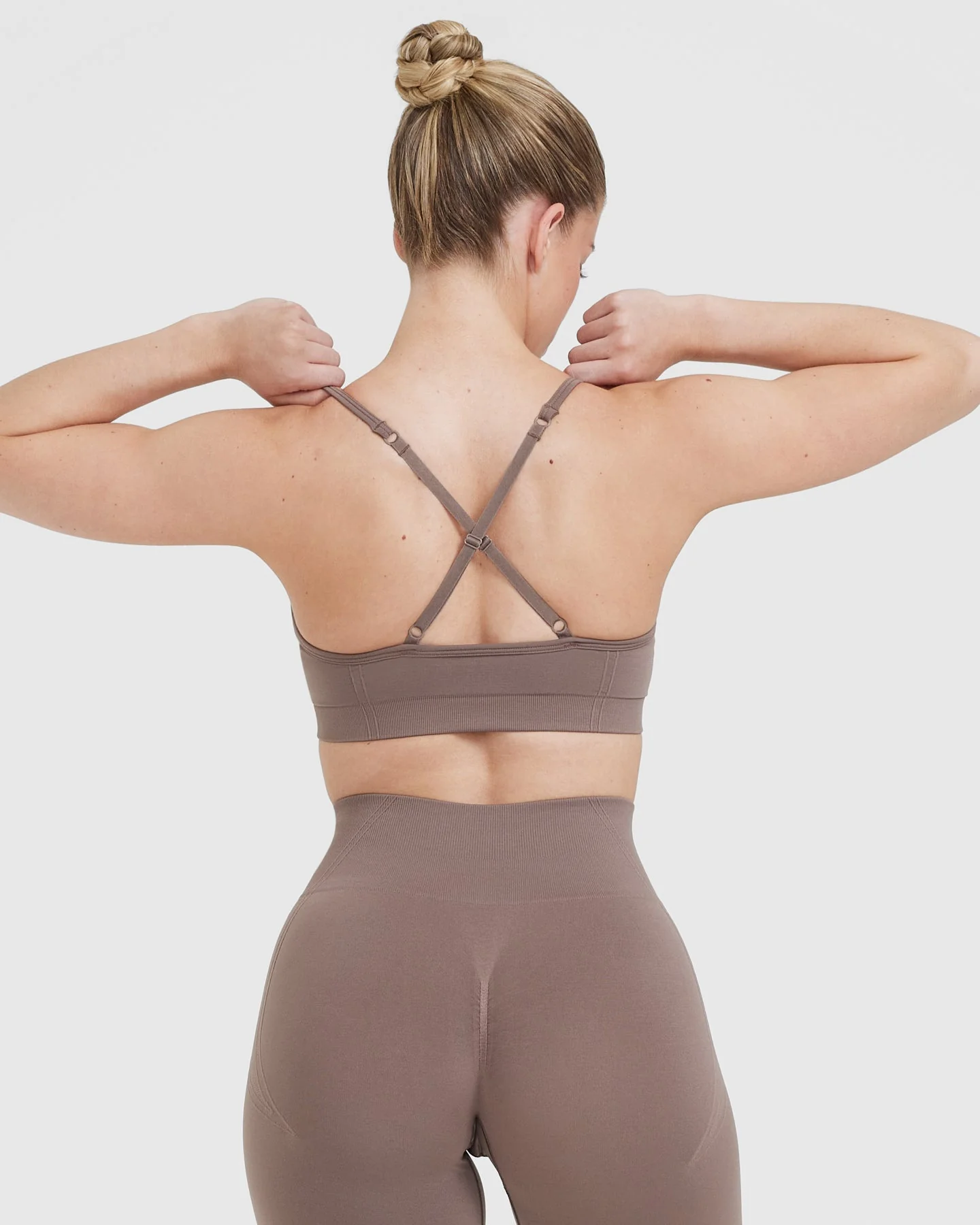 EffortlessLift™ Strappy Bralette | Washed Cool Brown - Image 2