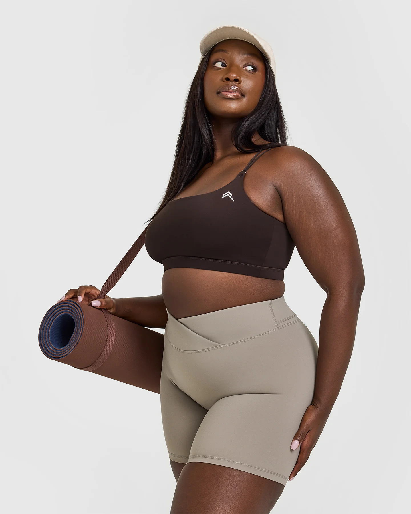 Everyday Cross Over Bralette | 70% Cocoa - Image 2