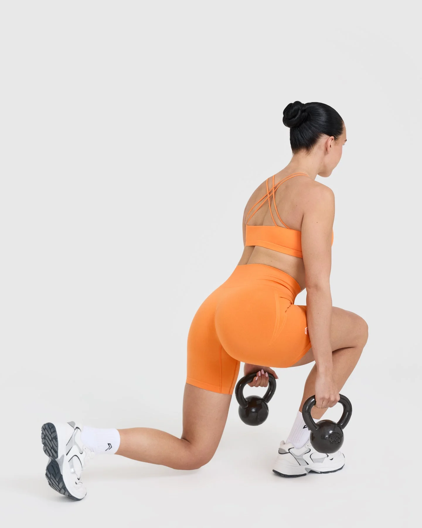 Everyday Cross Over Bralette | Apricot Orange - Image 6