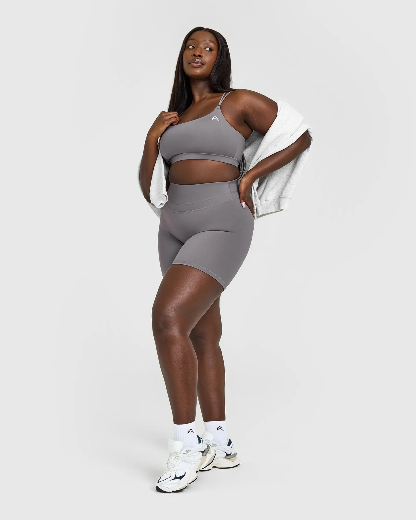 Everyday Cross Over Bralette | Ash Grey - Image 3