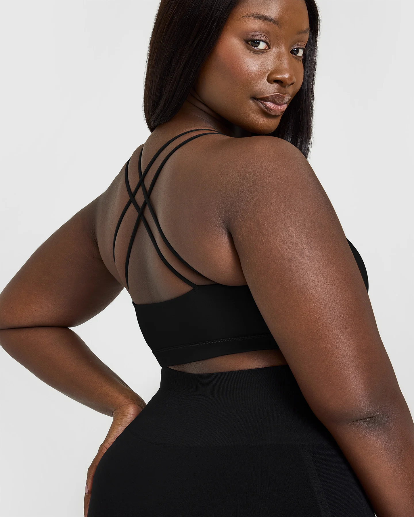 Everyday Cross Over Bralette | Black - Image 4