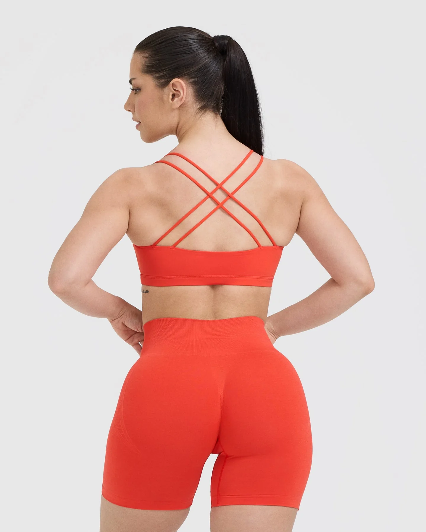 Everyday Cross Over Bralette | Charged Orange - Image 2