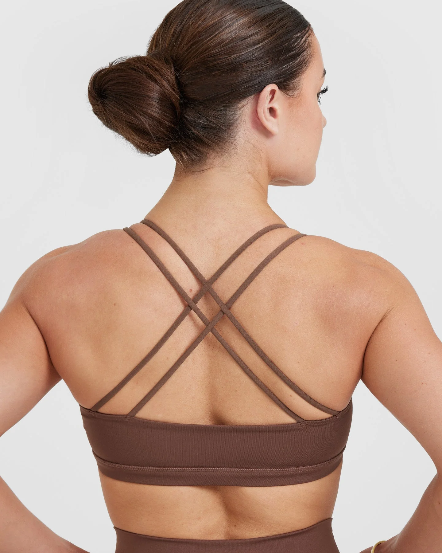 Everyday Cross Over Bralette | Chestnut - Image 5