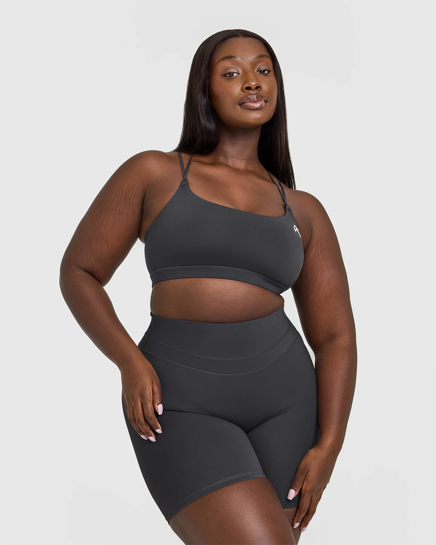 Everyday Cross Over Bralette | Coal