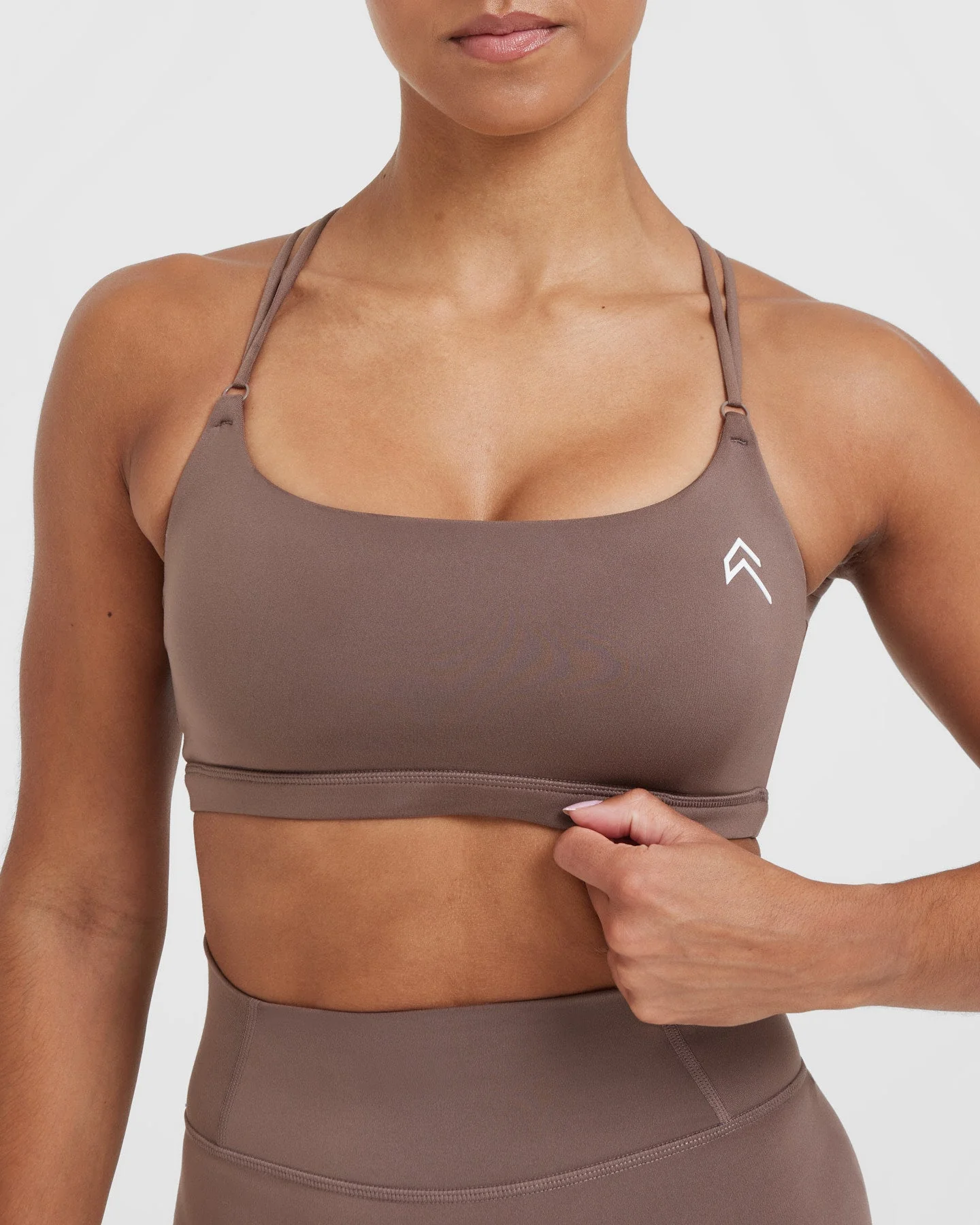 Everyday Cross Over Bralette | Cool Brown - Image 4