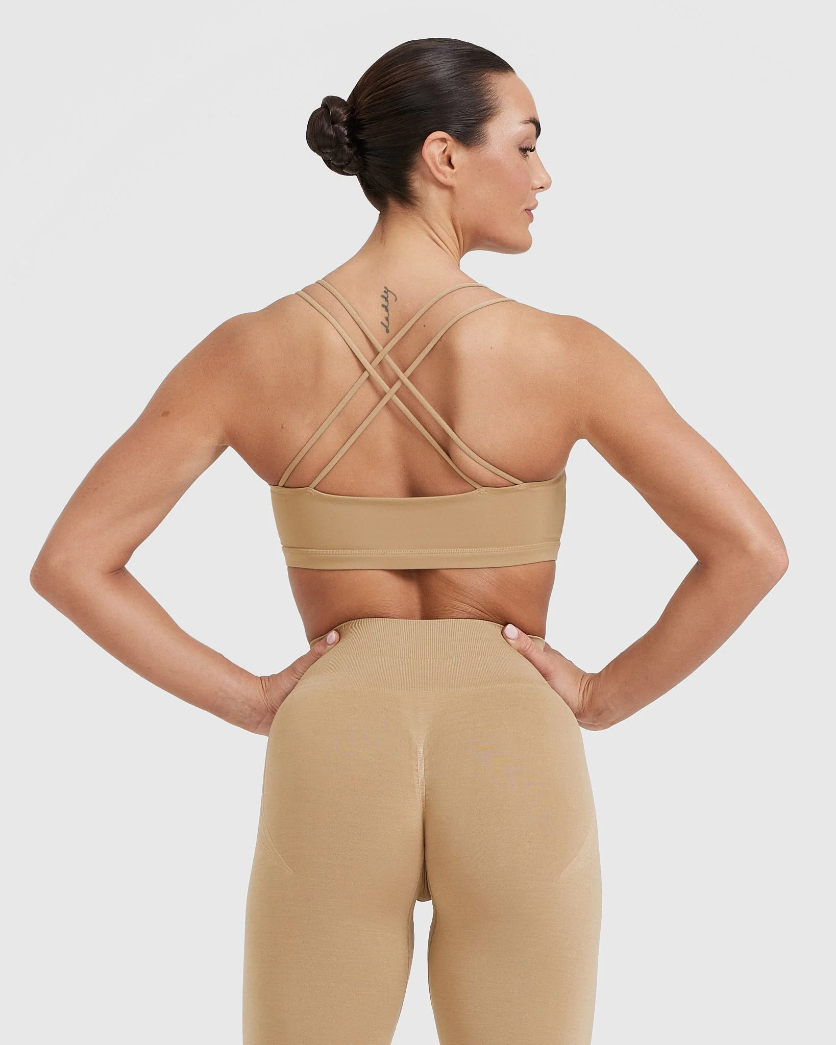 Everyday Cross Over Bralette | Dune Brown - Image 2