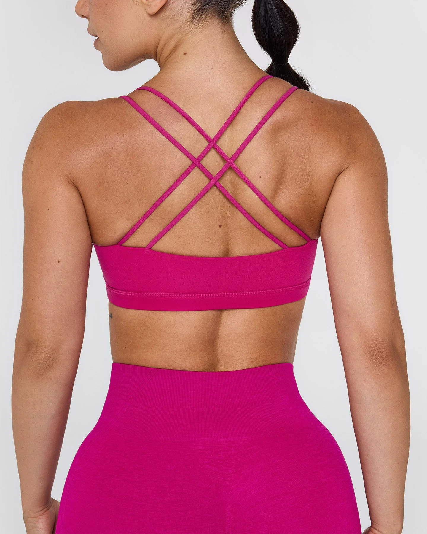 Everyday Cross Over Bralette | Fuchsia - Image 5