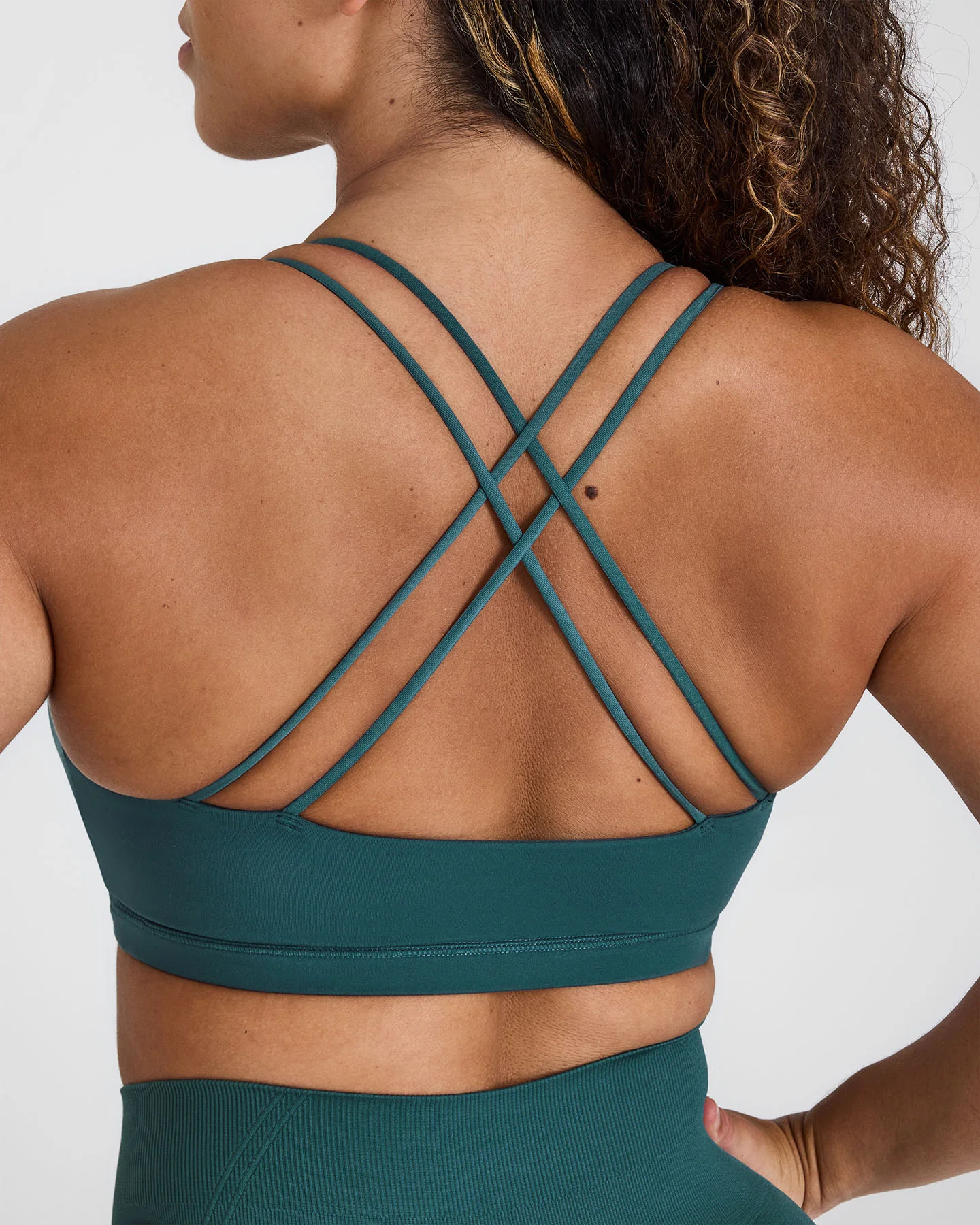 Everyday Cross Over Bralette | Marine Teal - Image 5