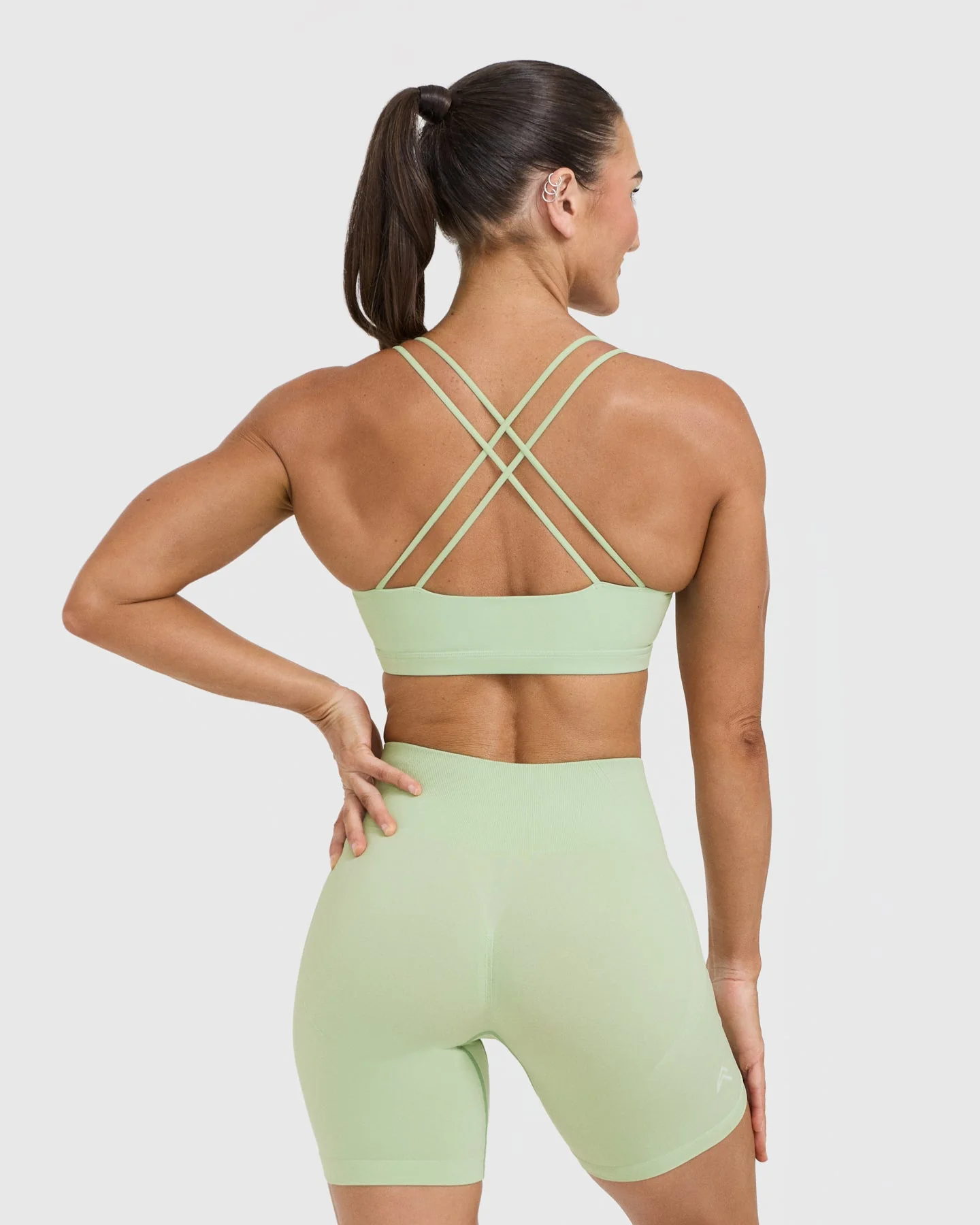 Everyday Cross Over Bralette | Mint Green - Image 2