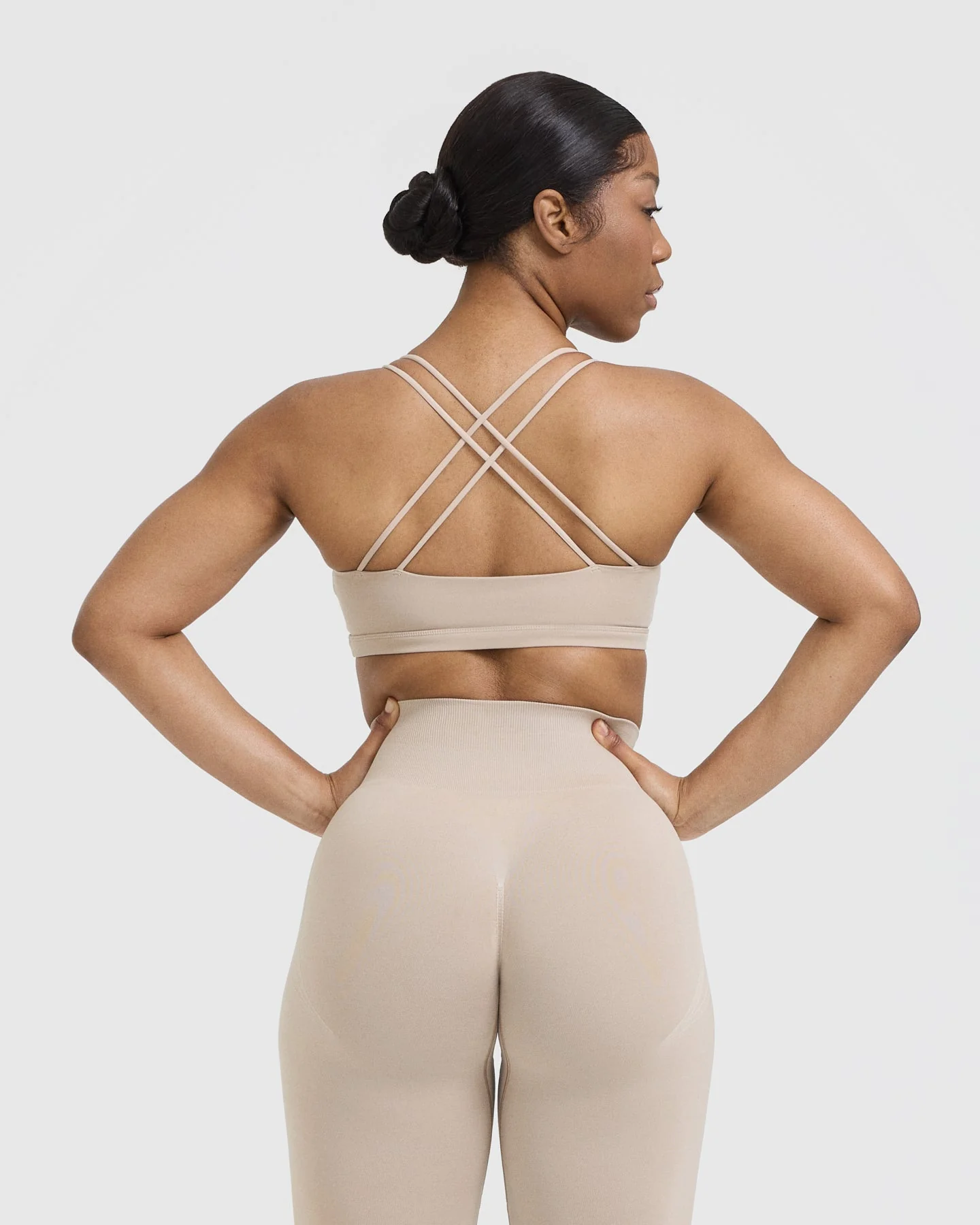 Everyday Cross Over Bralette | Mushroom Brown - Image 2