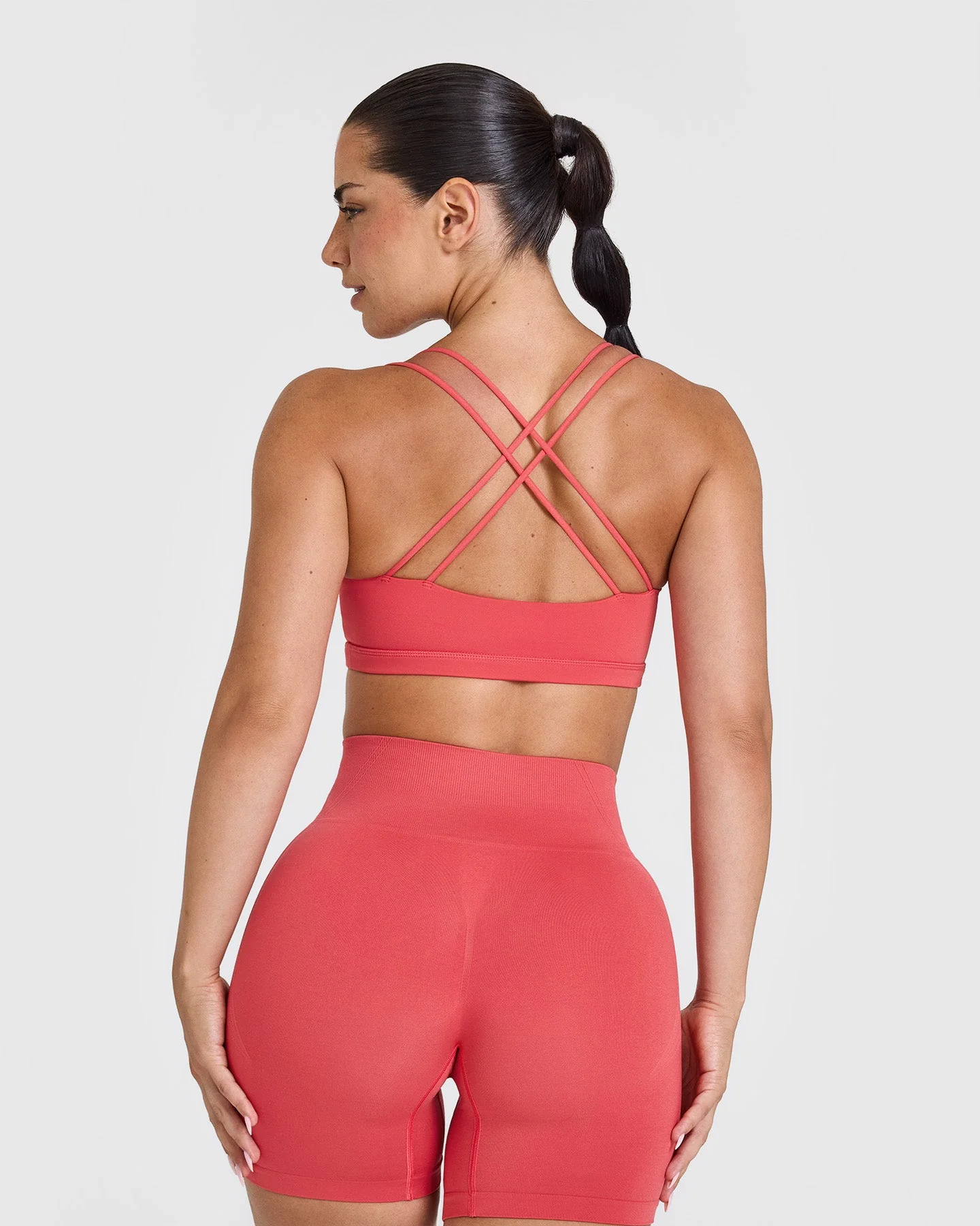 Everyday Cross Over Bralette | Sweet Red - Image 2