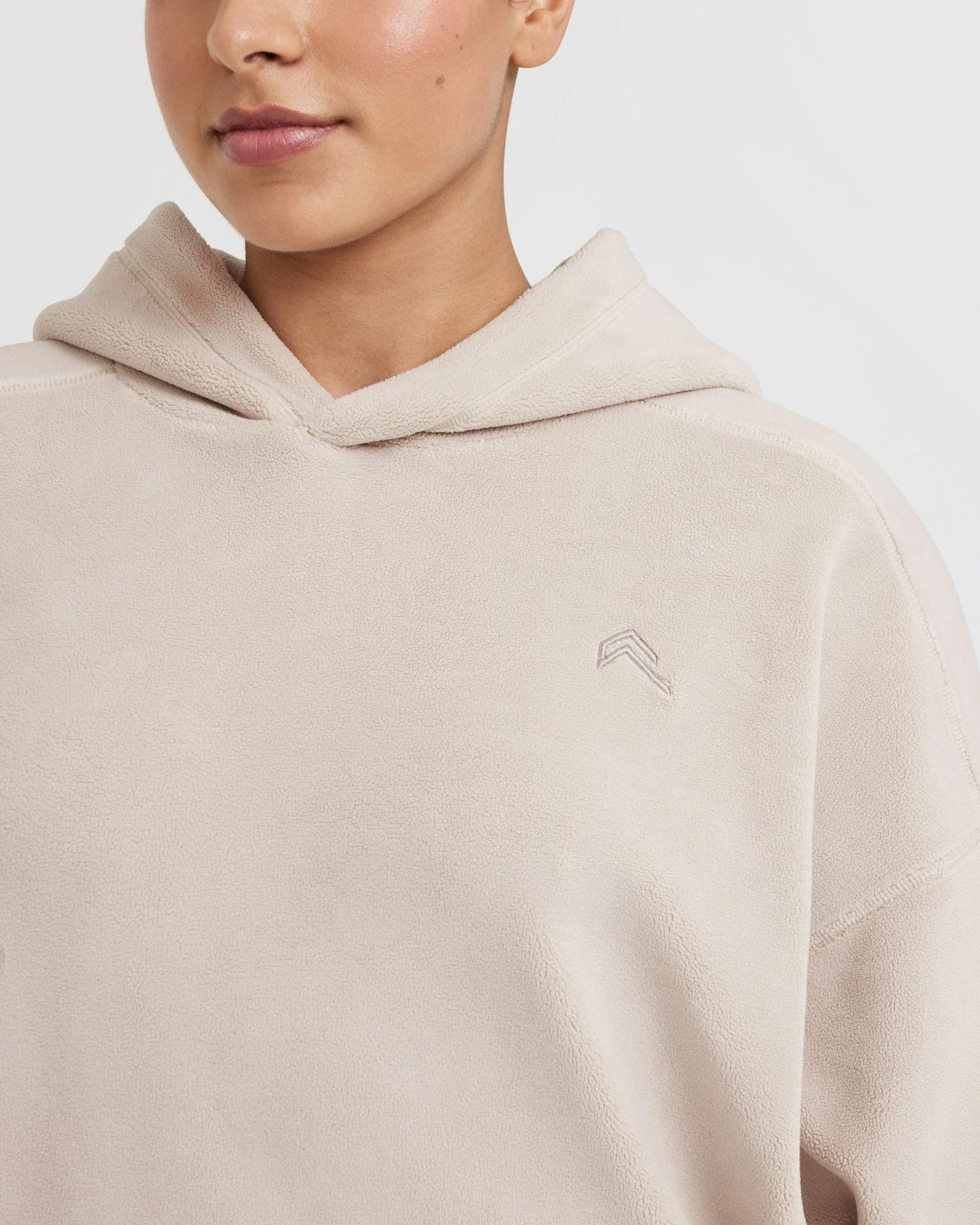 Fleece Oversized Hoodie | Sand - Image 5