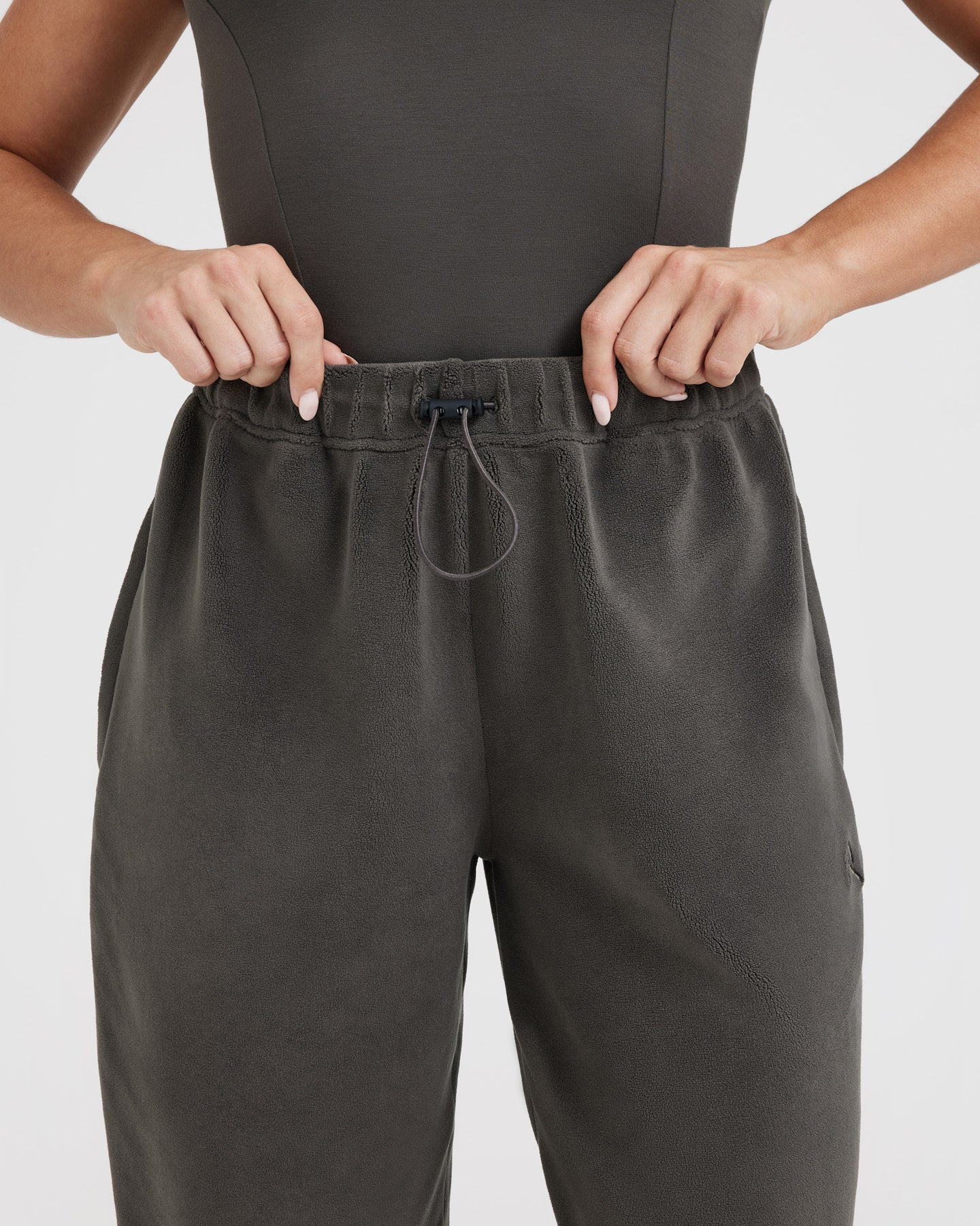 Fleece Oversized Joggers | Deep Taupe - Image 4
