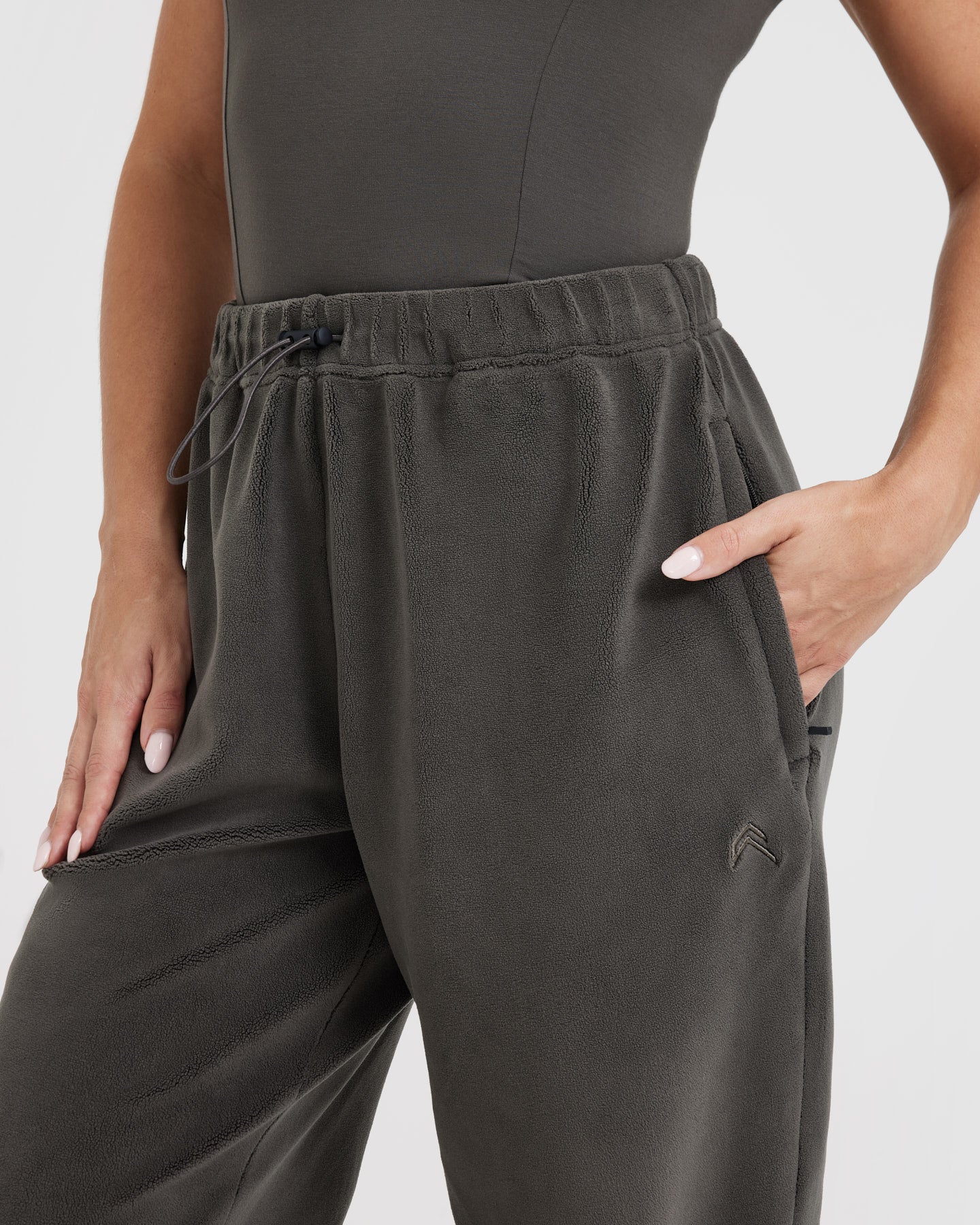 Fleece Oversized Joggers | Deep Taupe - Image 5