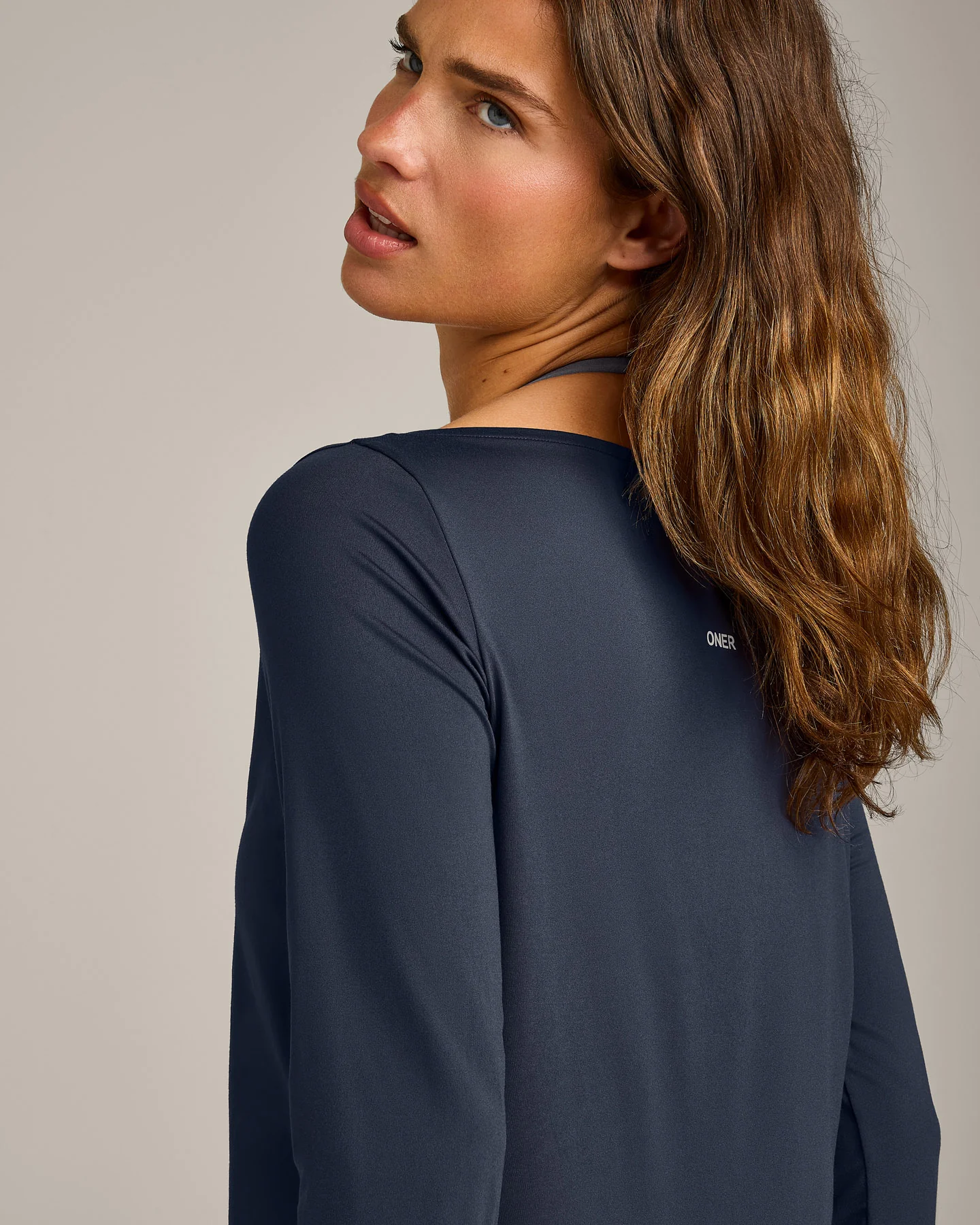 FormeSoft™ Relaxed Slash Neck Long Sleeve Top | True Blue - Image 5