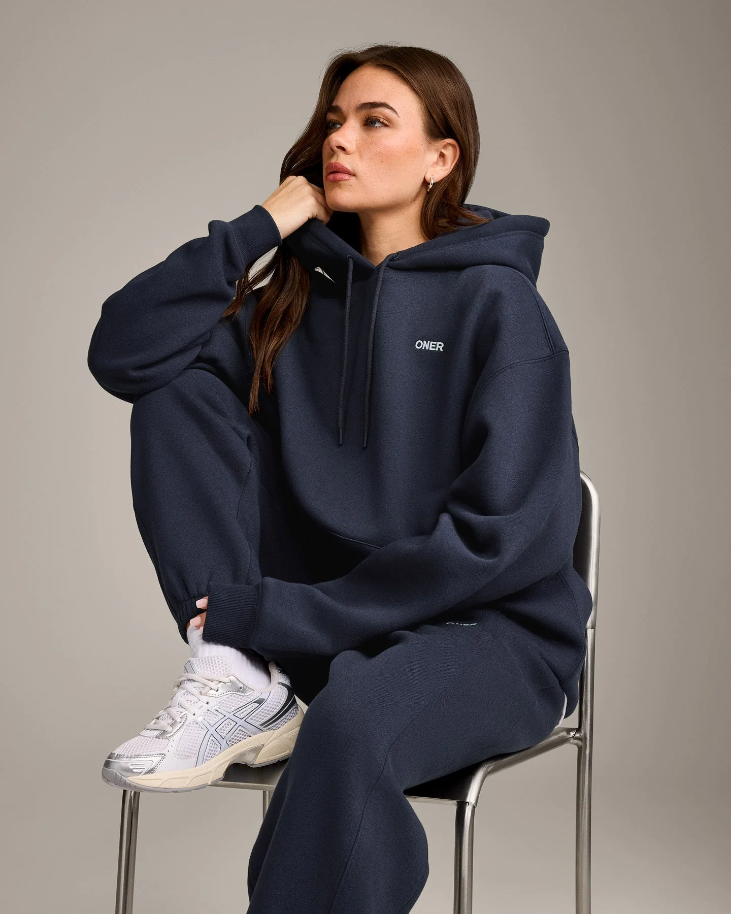 Foundations Cosy Oversized Hoodie | True Blue - Image 6