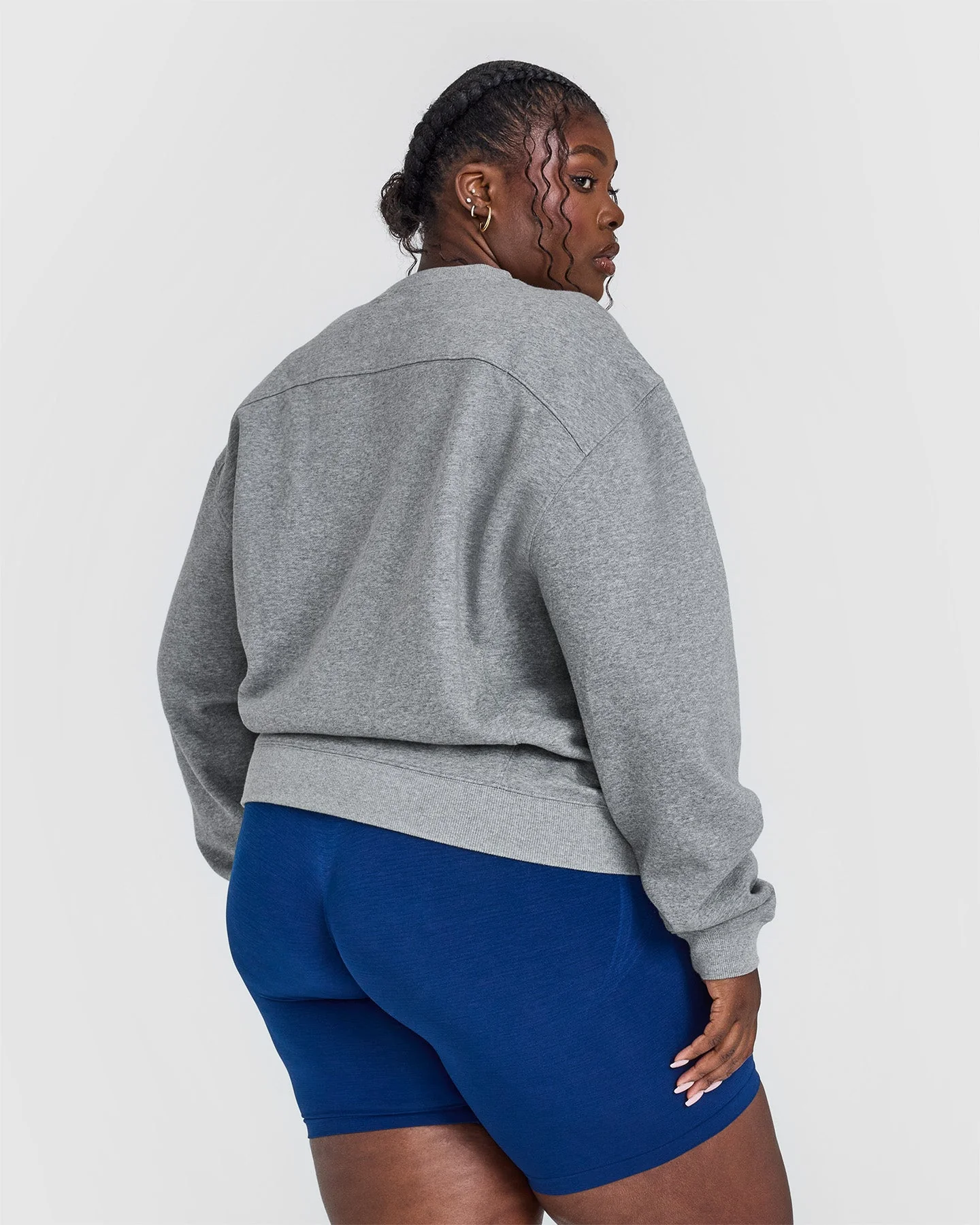 Foundations Crew Neck Sweatshirt | Charcoal Marl - Image 2