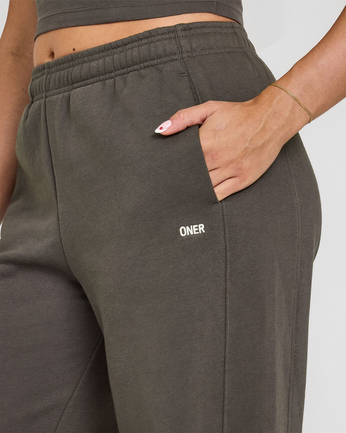 Foundations Straight Leg Joggers | Deep Taupe - Image 4