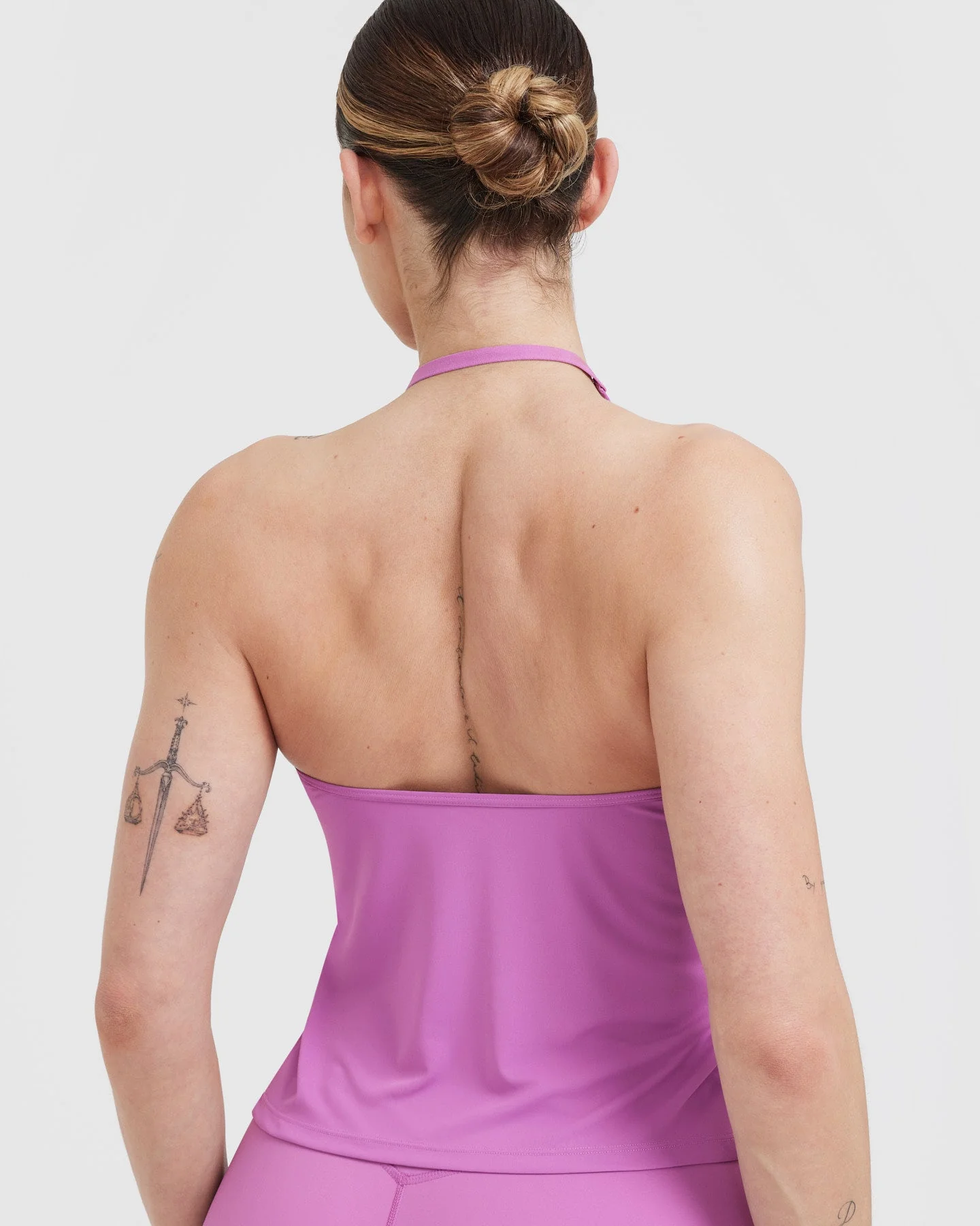 Go To High Neck Loose Crop Vest | Orchid Purple - Image 5