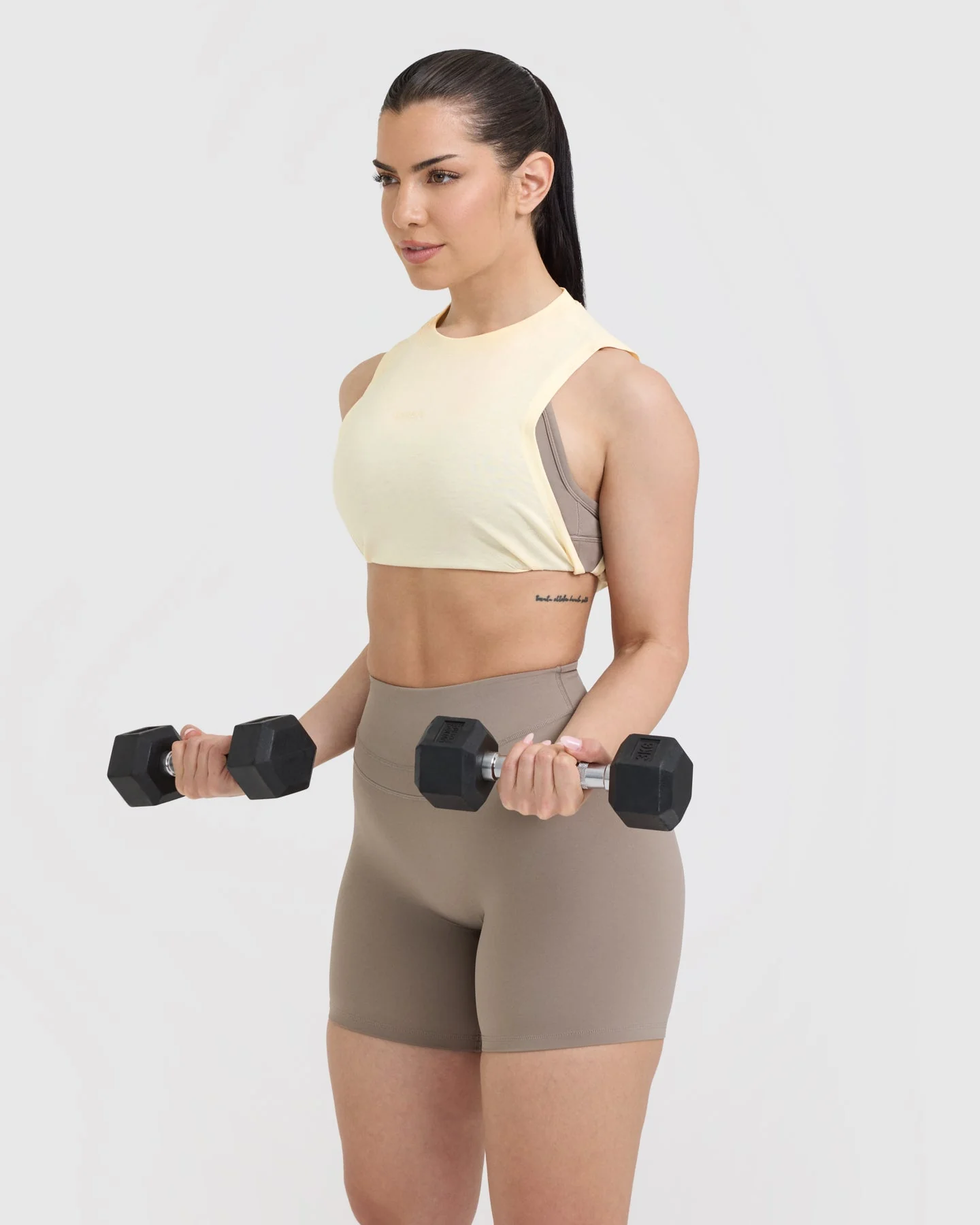 Go To Muscle Crop Tank | Off White - Image 6
