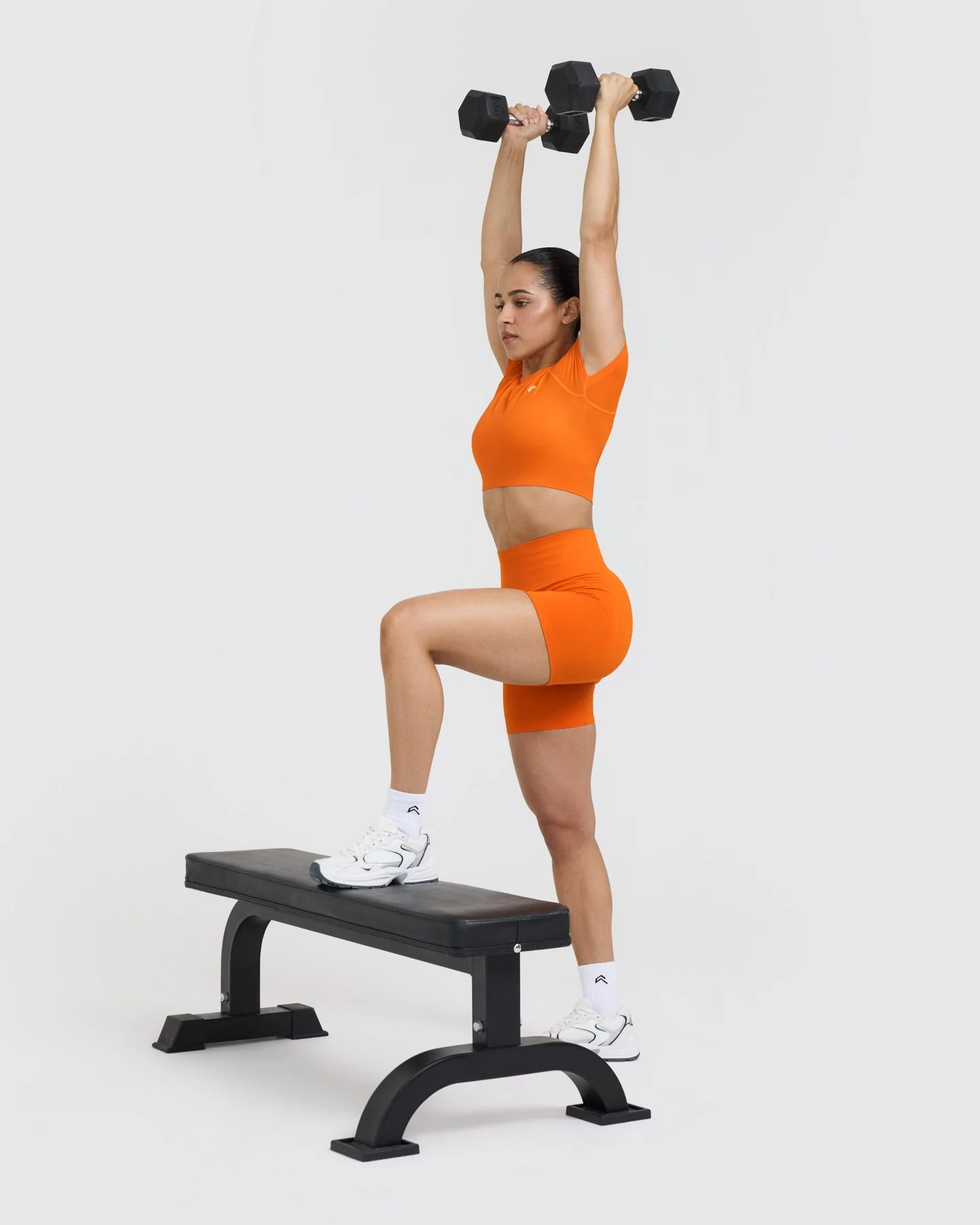 Go To Seamless Fitted Crop Top | Flame Orange - Image 5