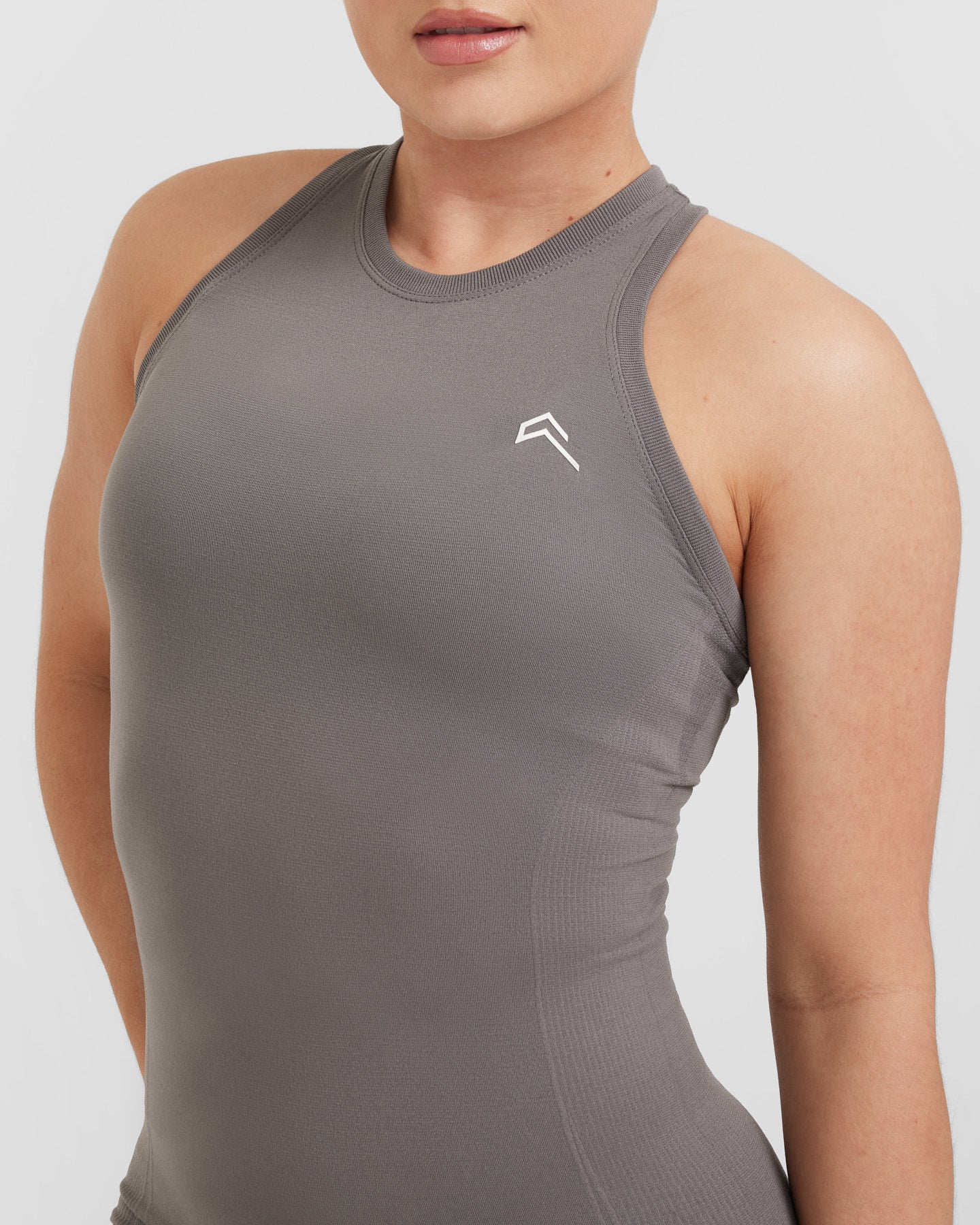 Go To Seamless Fitted High Neck Vest | Ash Grey - Image 5