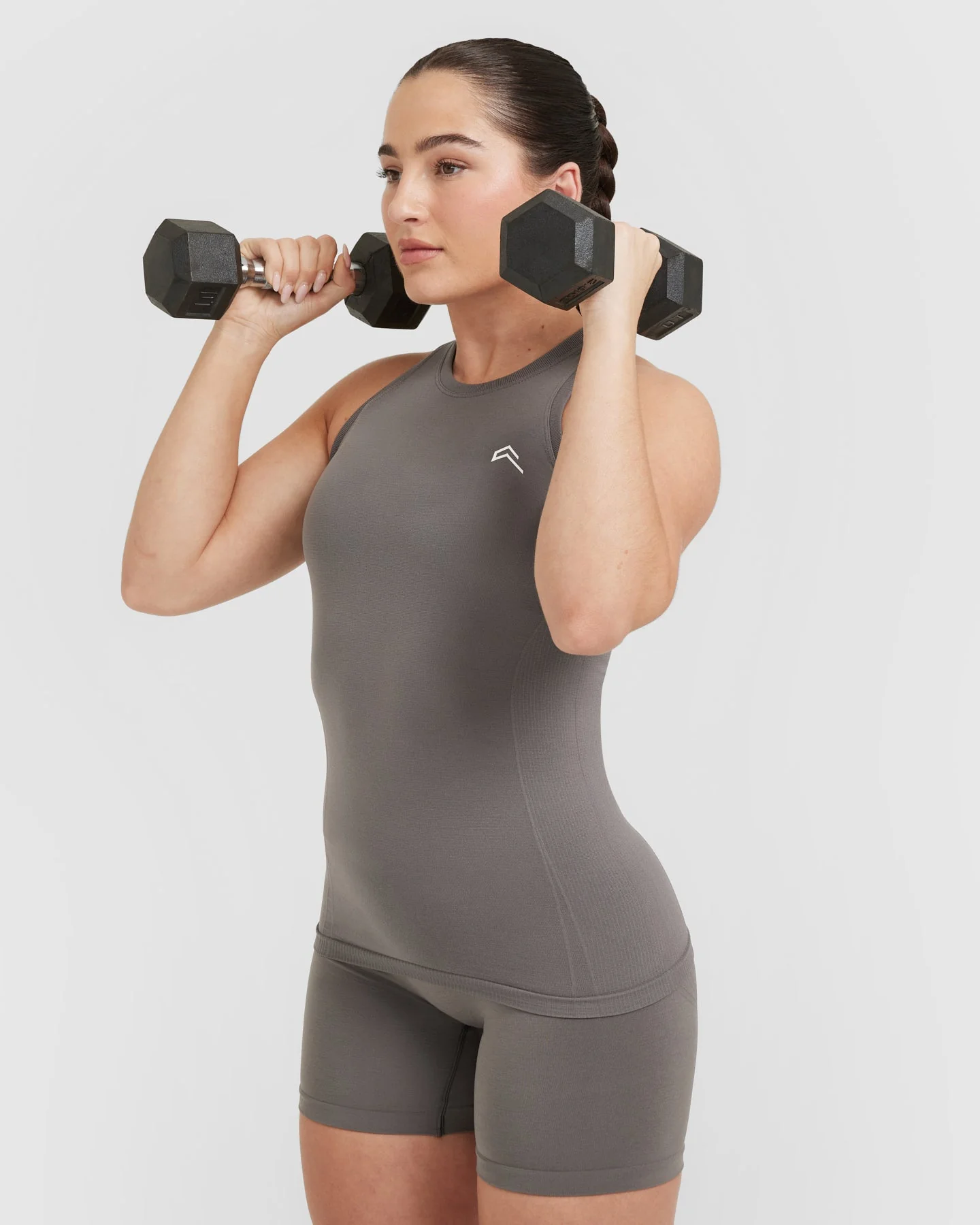 Go To Seamless Fitted High Neck Vest | Ash Grey - Image 6