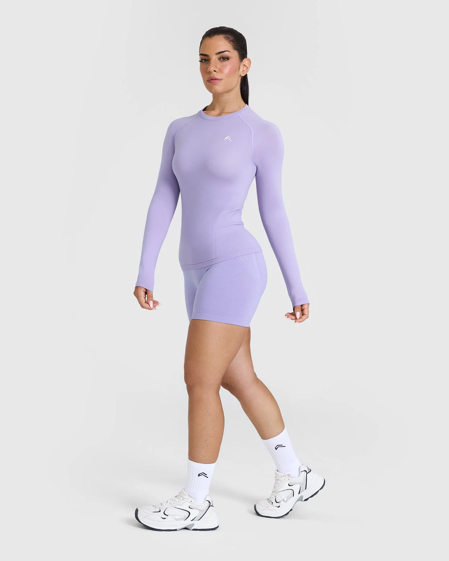 Go To Seamless Fitted Long Sleeve Top | Vintage Violet - Image 3