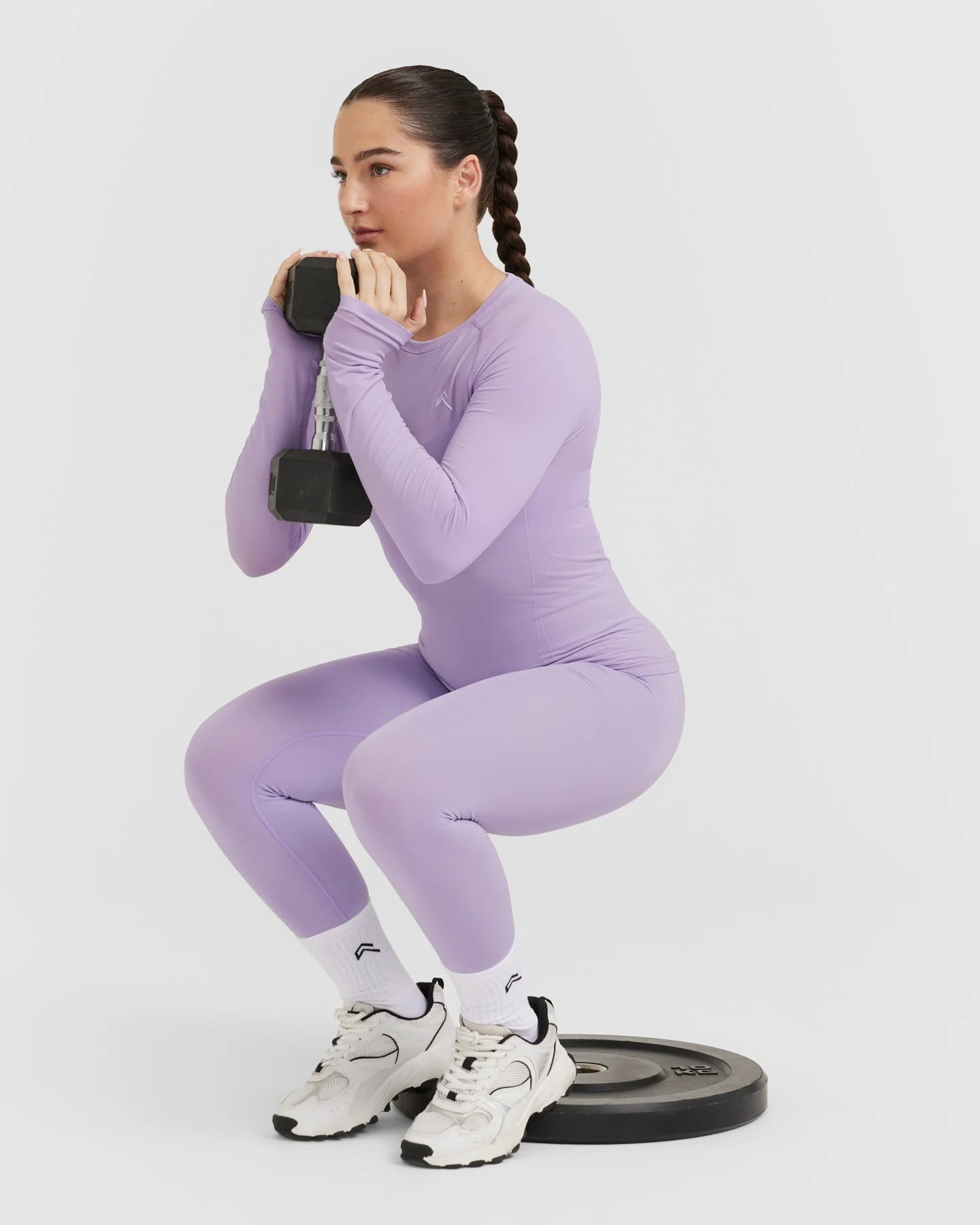 Go To Seamless Fitted Long Sleeve Top | Wisteria Purple - Image 6