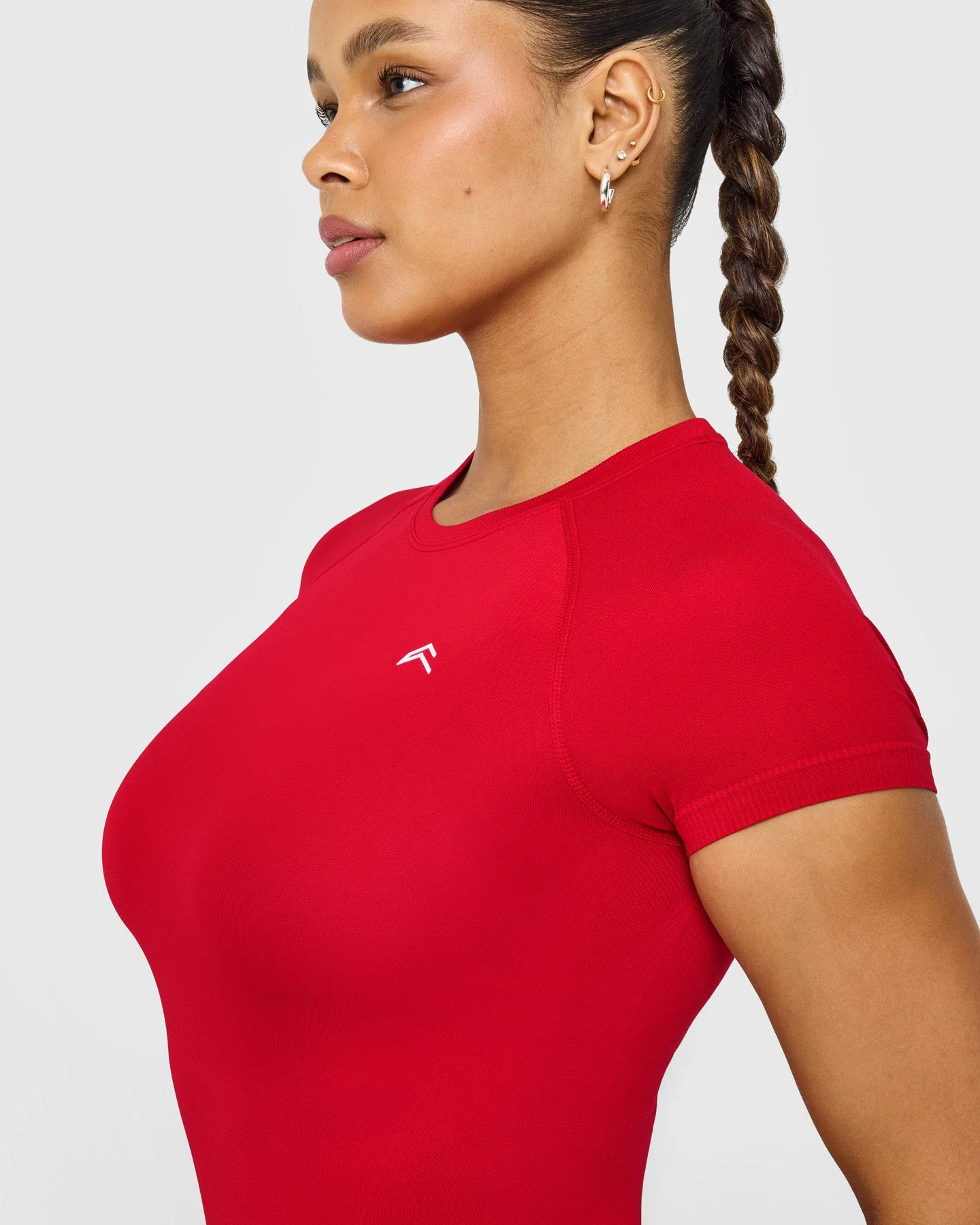 Go To Seamless Fitted Top | Fire Red - Image 5