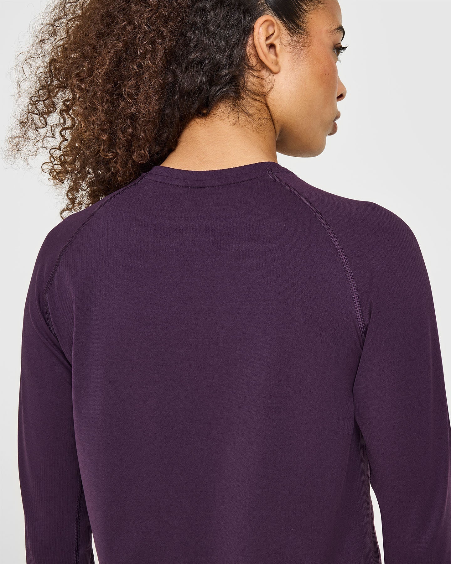 Go To Seamless Loose Long Sleeve Top | Blackberry Purple - Image 4