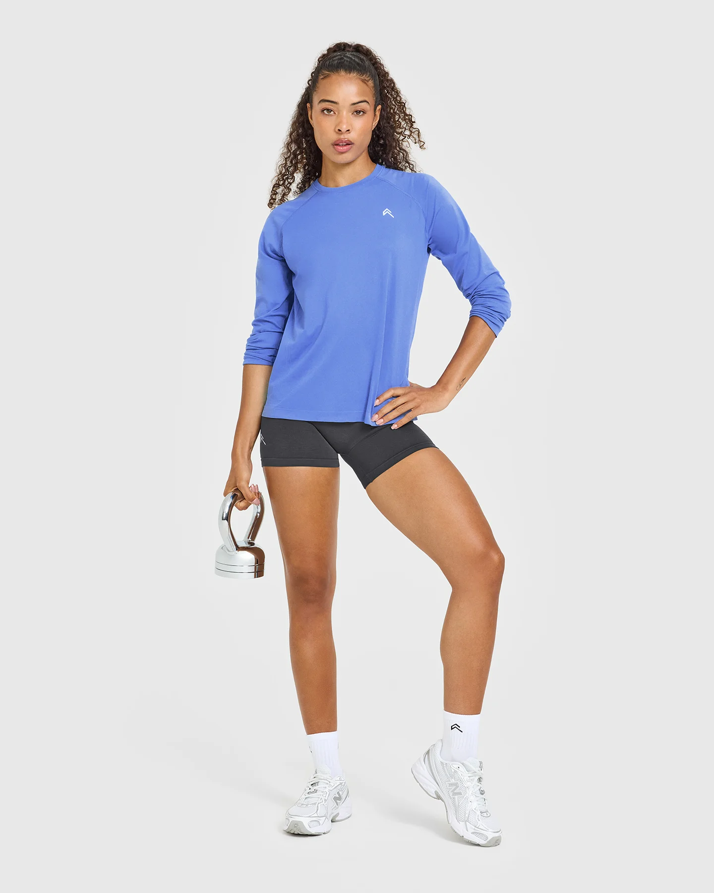 Go To Seamless Loose Long Sleeve Top | Glaucous Blue - Image 6
