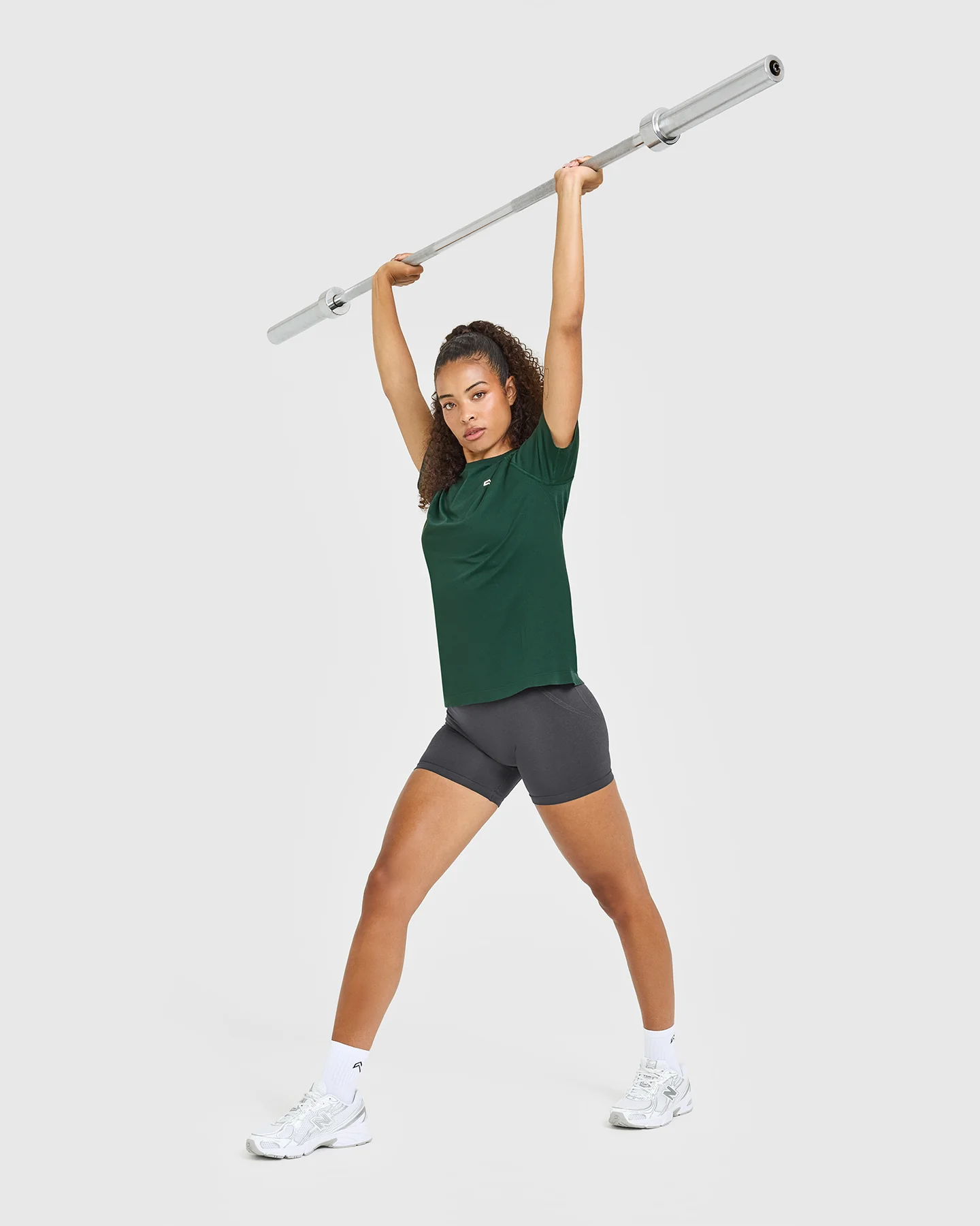 Go To Seamless Loose Top | Racing Green - Image 3