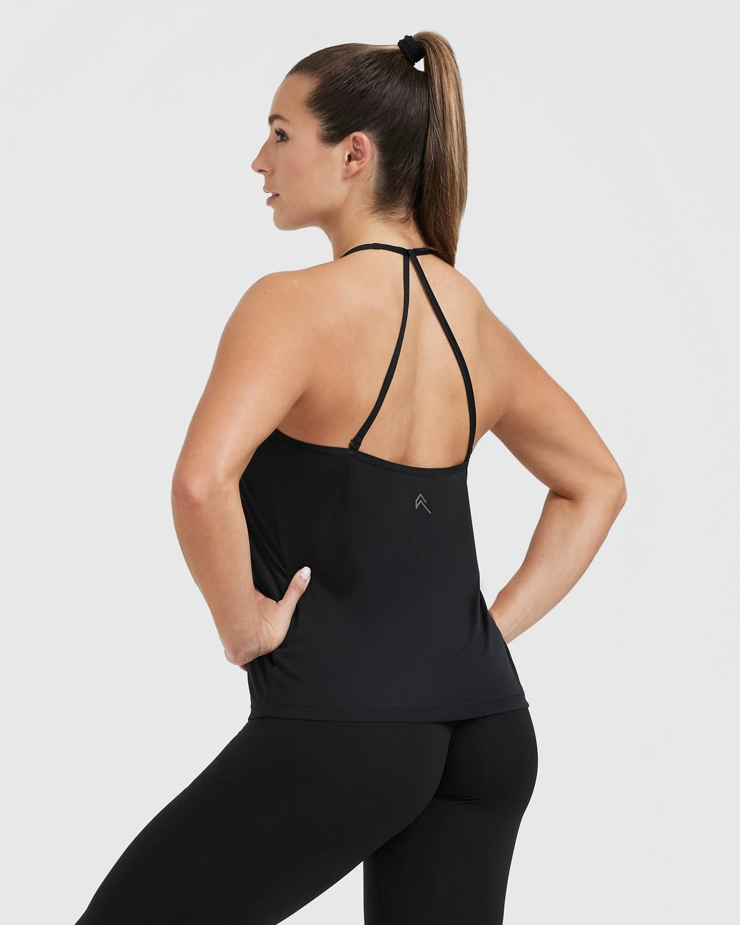 Go To Strappy Loose Vest | Black - Image 2