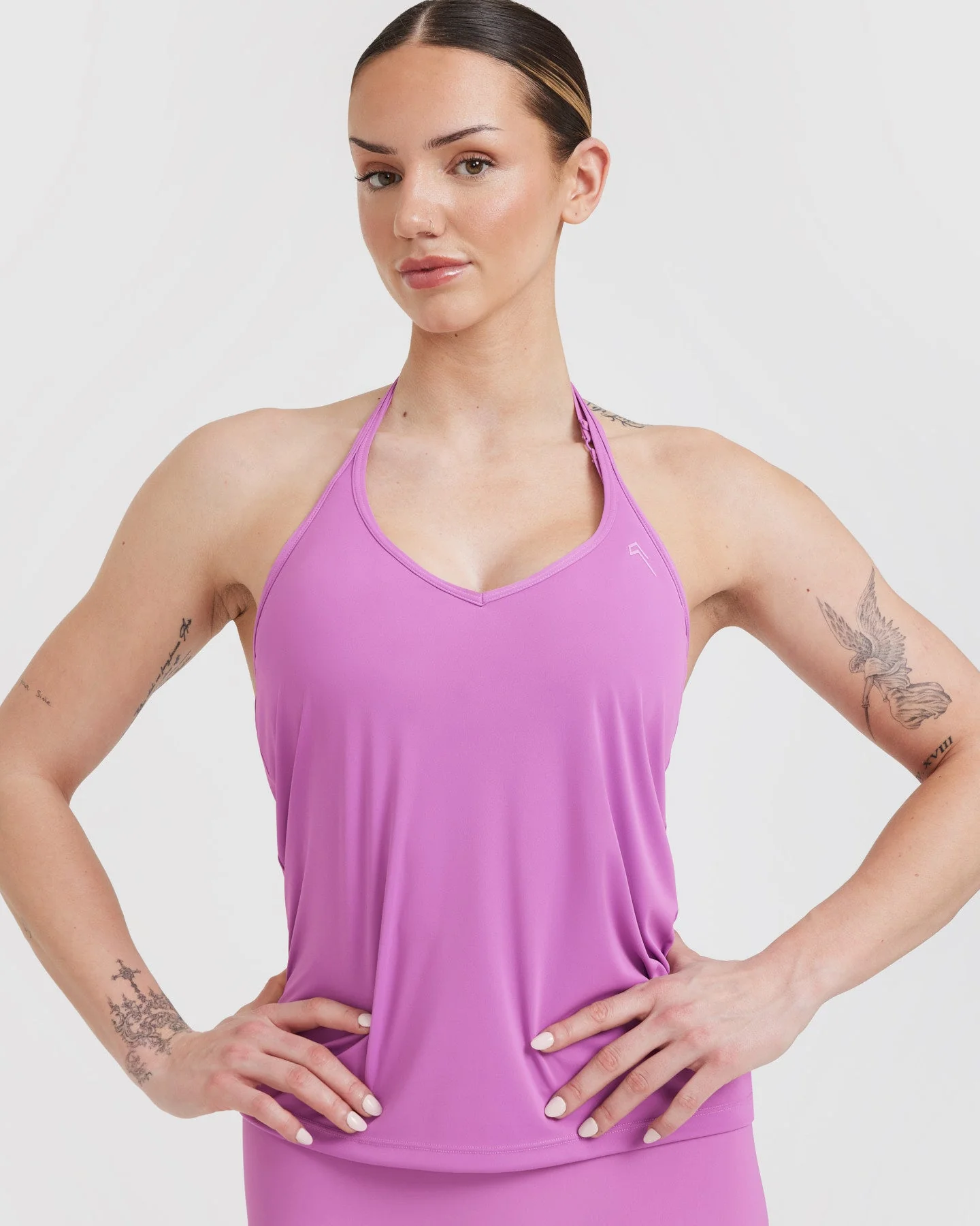 Go To Strappy Loose Vest | Orchid Purple - Image 4