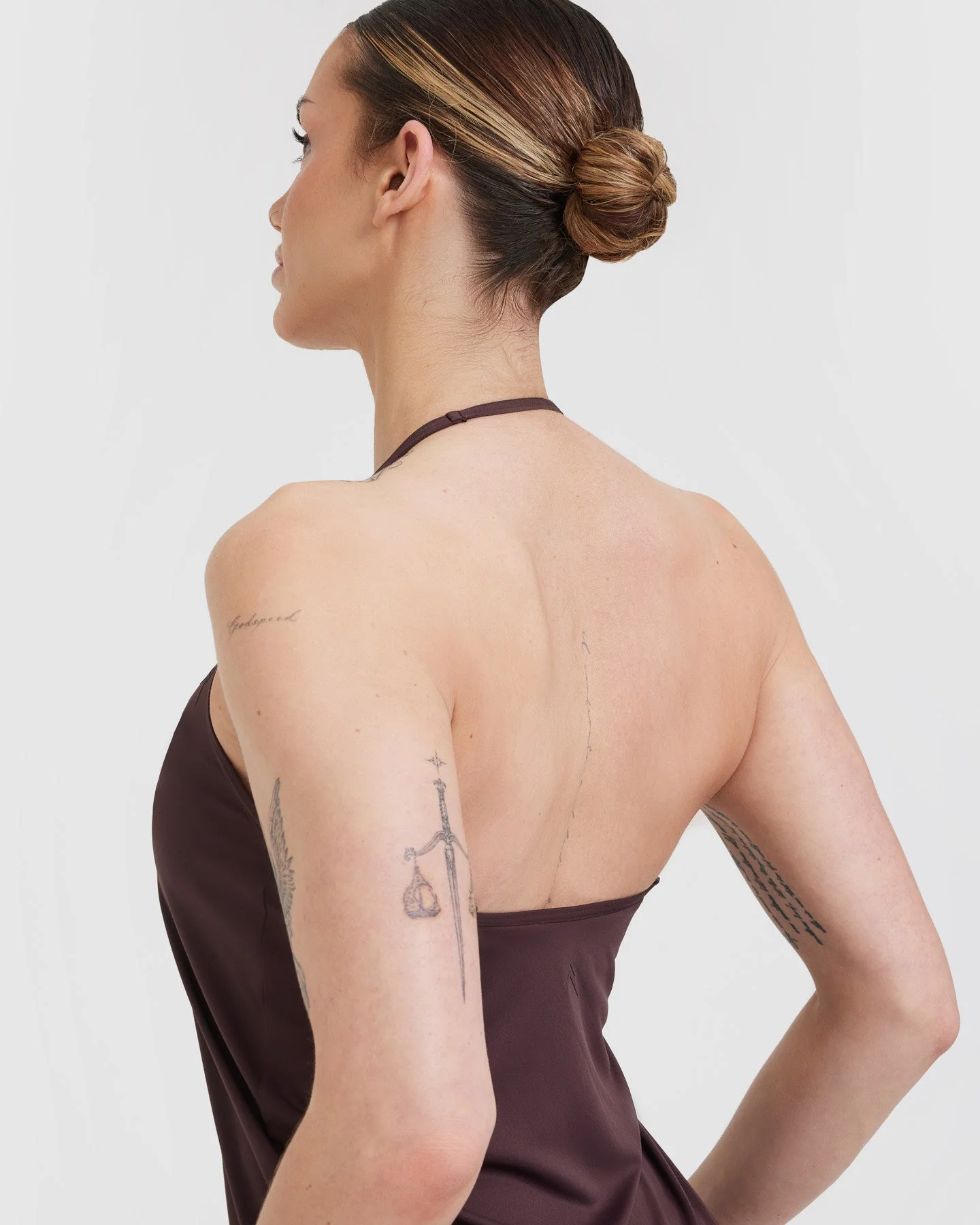 Go To Strappy Loose Vest | Plum Brown - Image 5