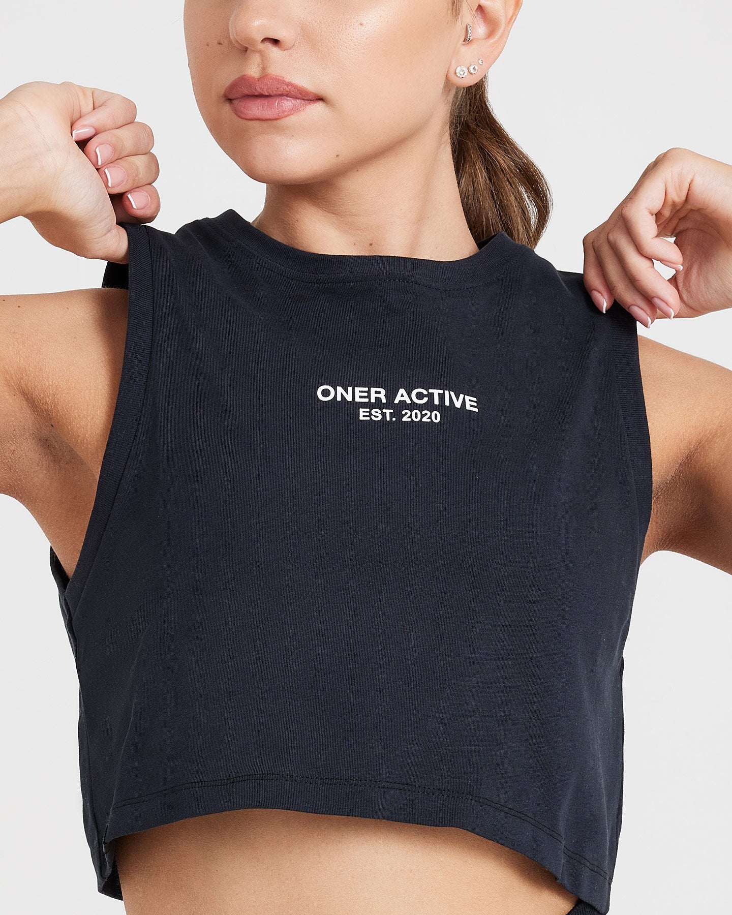 Graphic Jersey Tank | Washed Black - Image 4