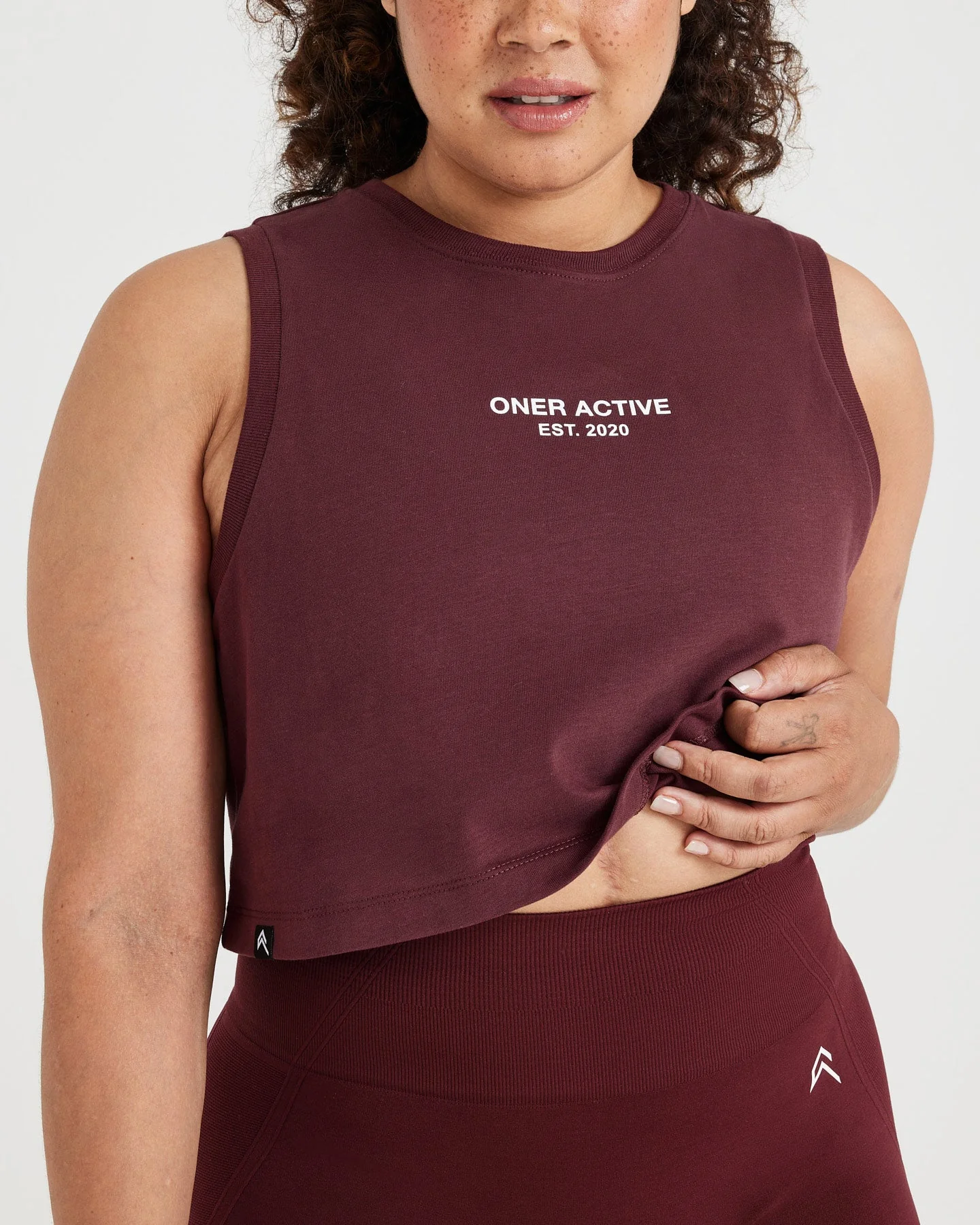 Graphic Jersey Tank | Washed Rosewood - Image 4