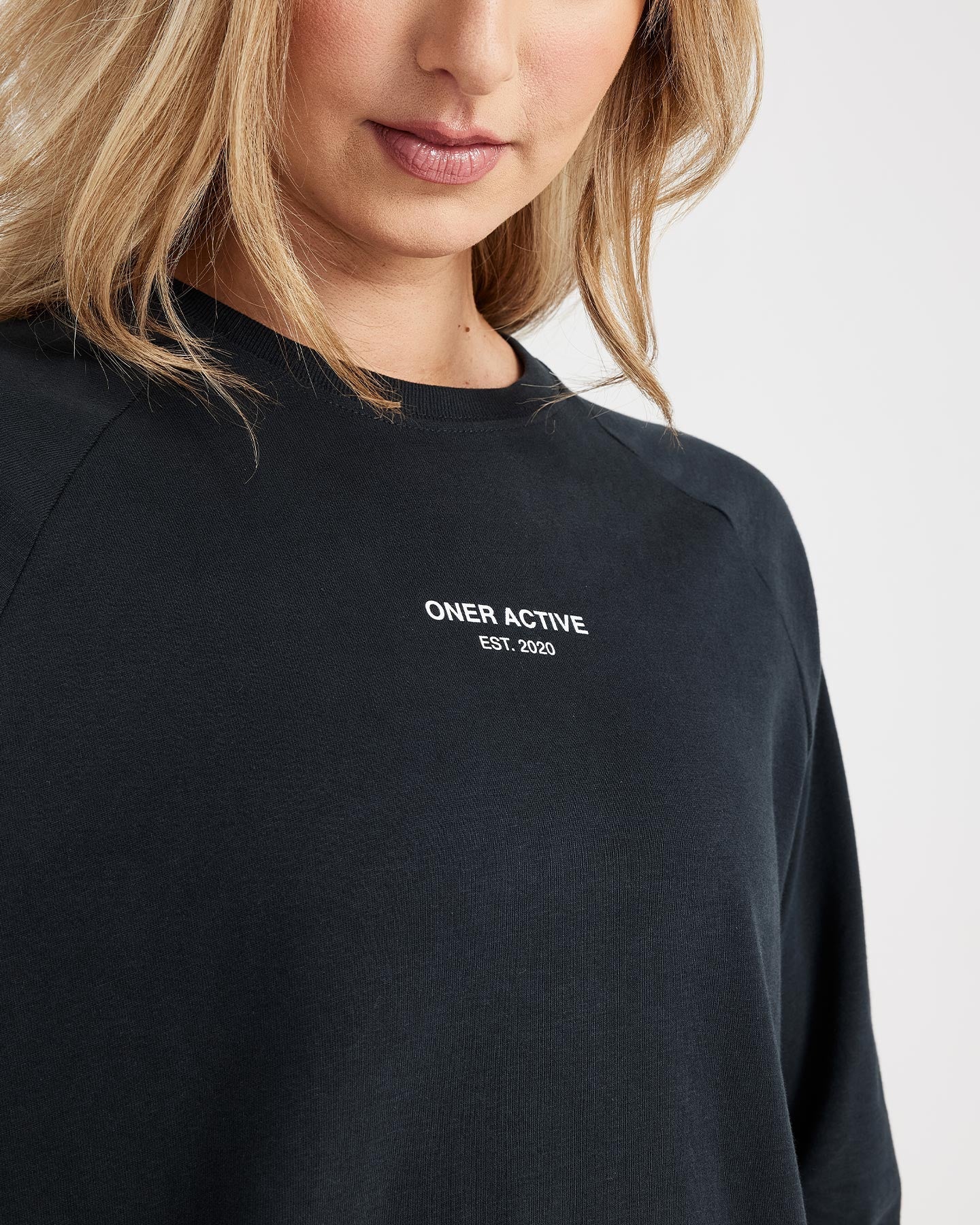 Graphic Oversized Long Sleeve Tee | Washed Black - Image 3