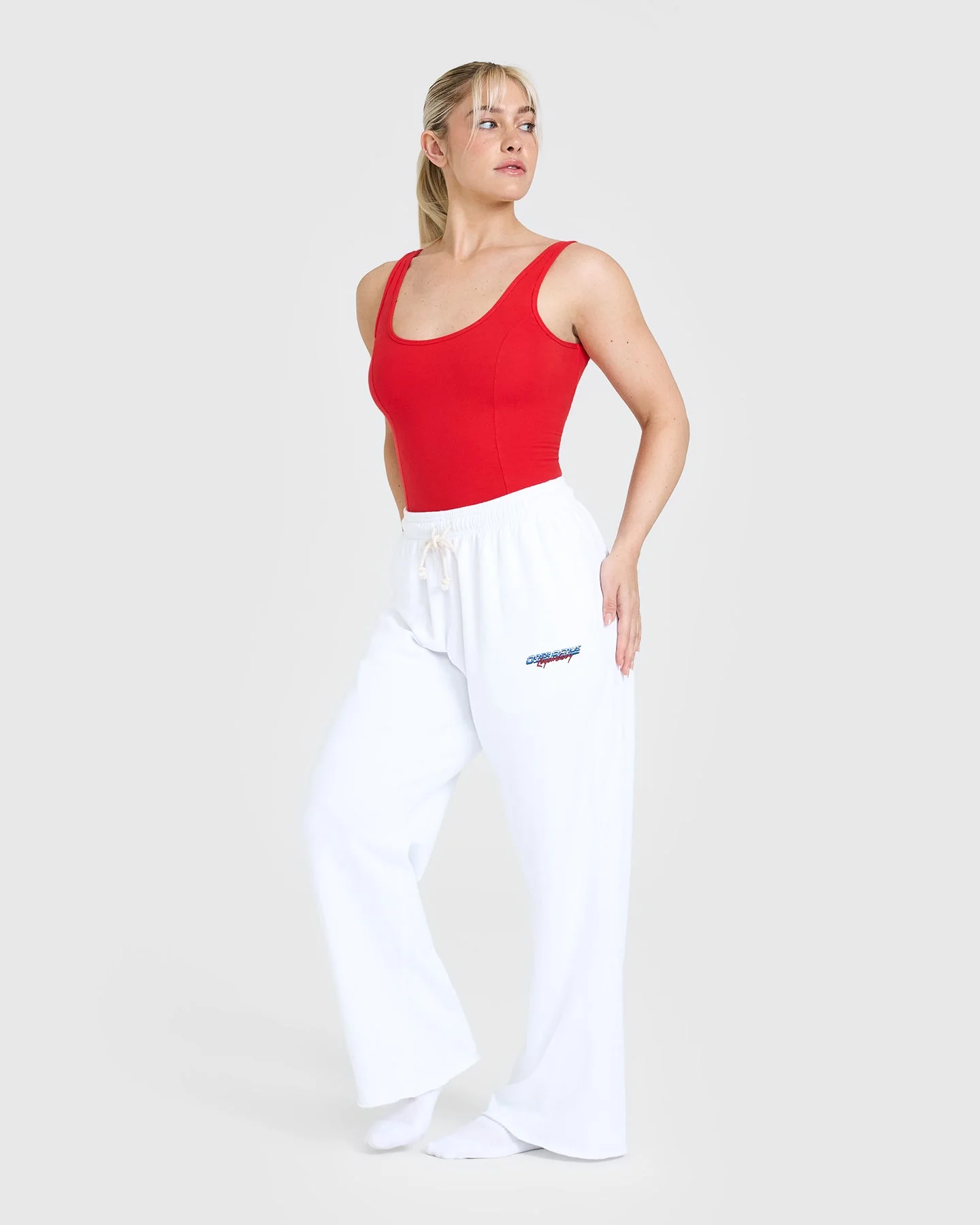 High Leg Bodysuit | Muscle Mommy Red - Image 3