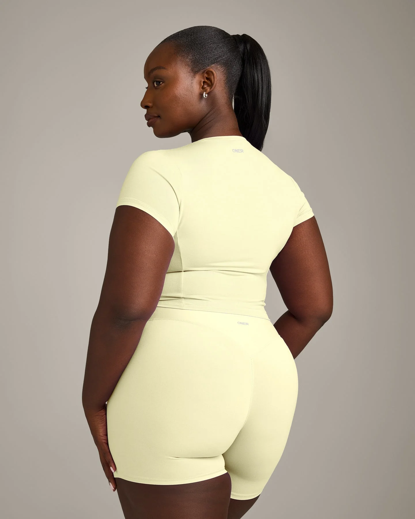 Mellow™ Motion Crew Neck Mid Top | Pastel Yellow - Image 5