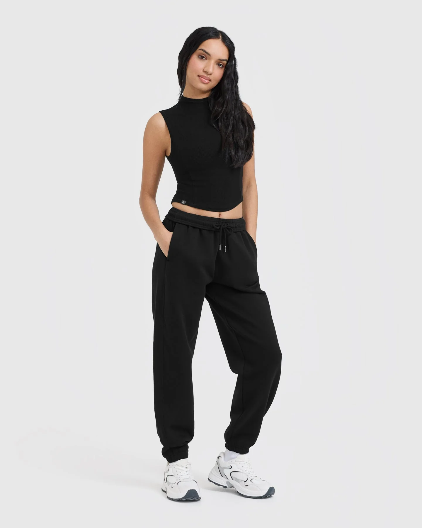 Mellow™ Rib Mid Mock Neck Tank | Black - Image 3