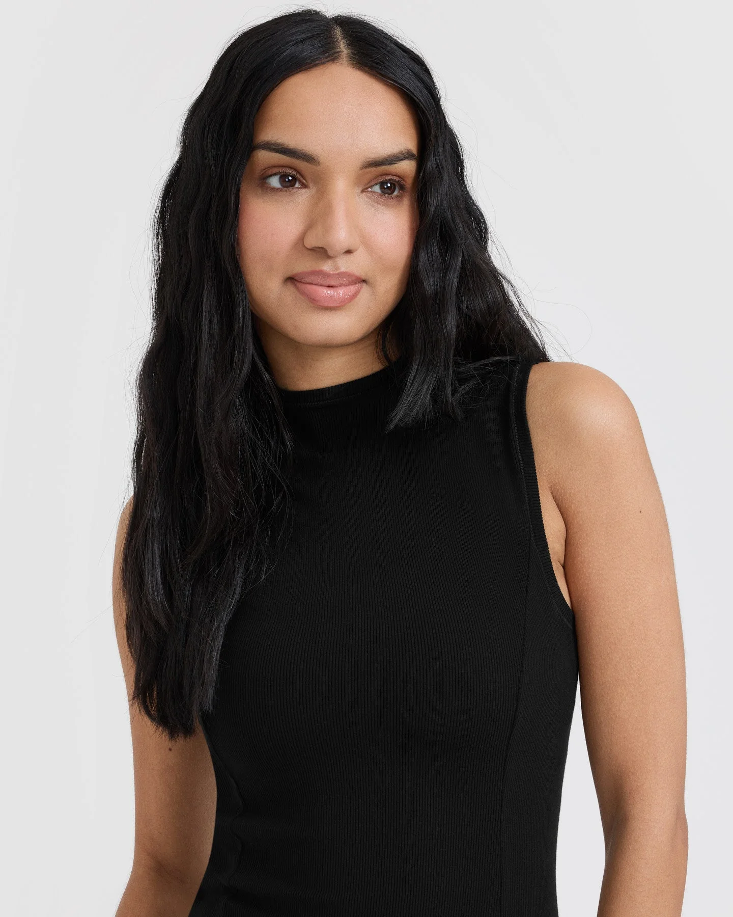 Mellow™ Rib Mock Neck Tank | Black - Image 4
