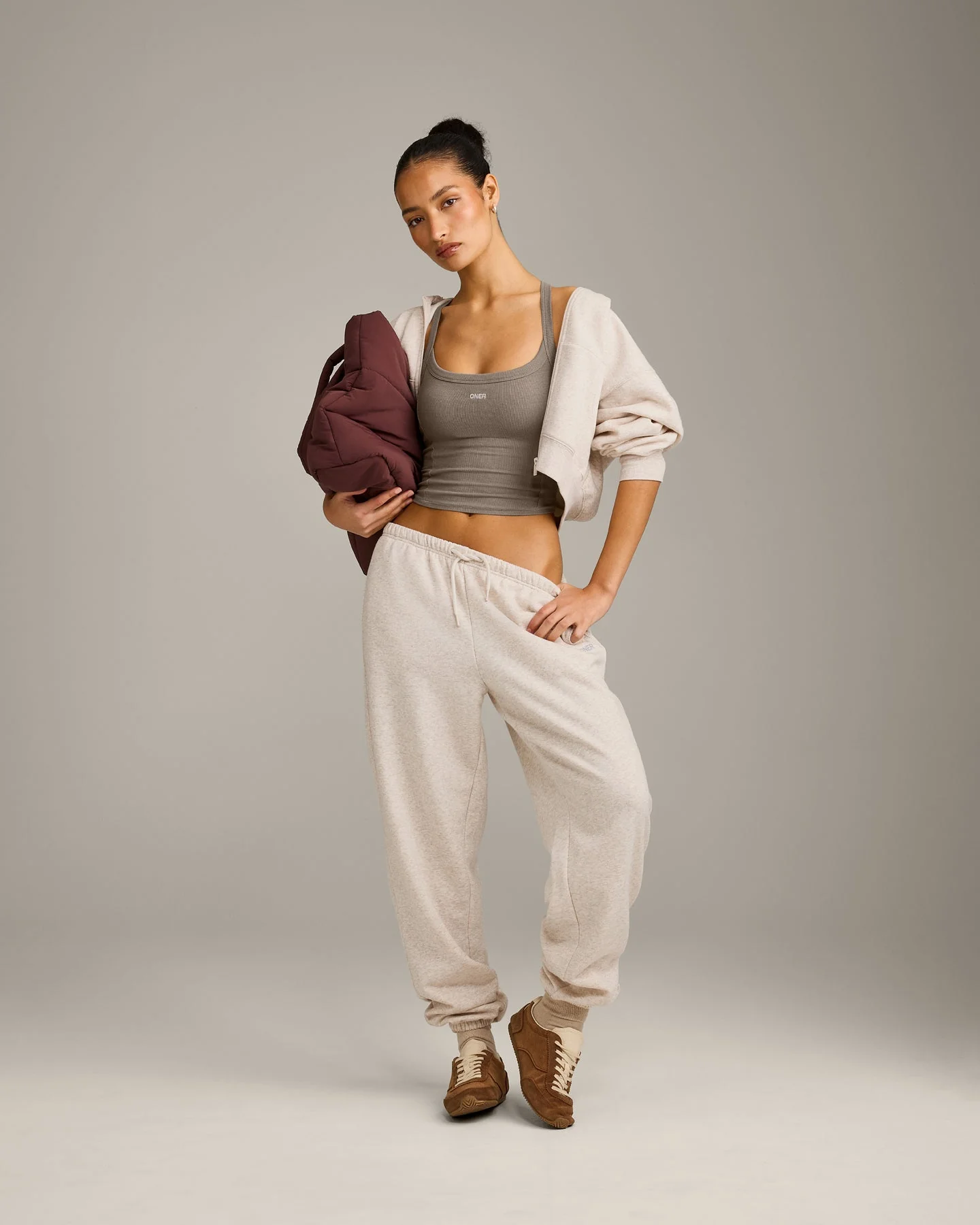 Mellow™ Rib Racer Back Mid Vest with Built in Bra Shelf | Warm Minky - Image 3