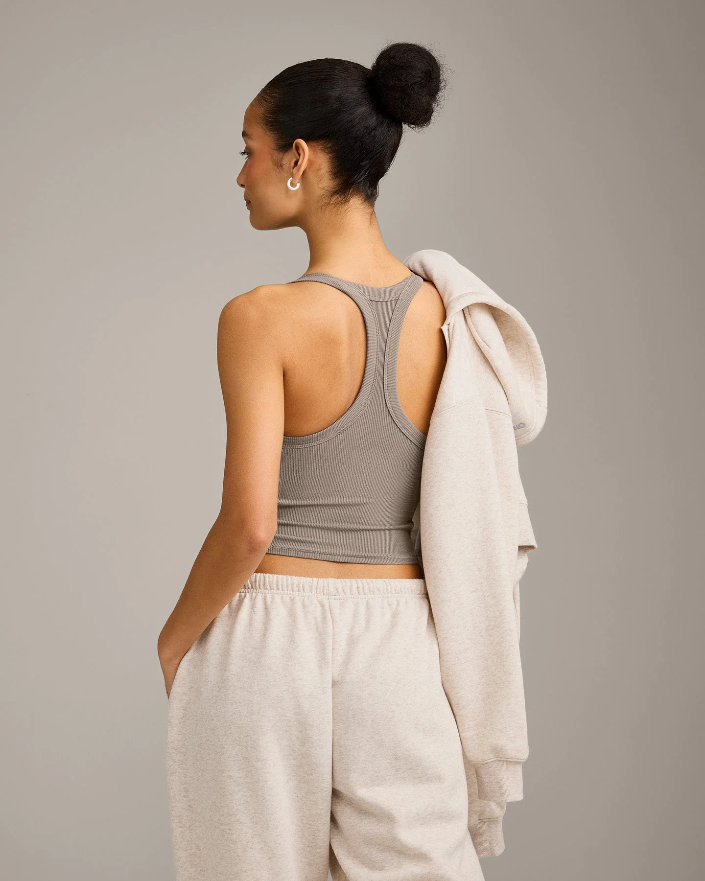 Mellow™ Rib Racer Back Mid Vest with Built in Bra Shelf | Warm Minky - Image 6