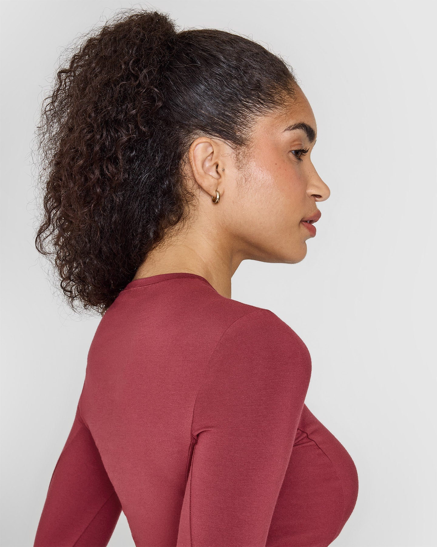 Mellow™ Soft Long Sleeve Top | Burnt Cherry - Image 5